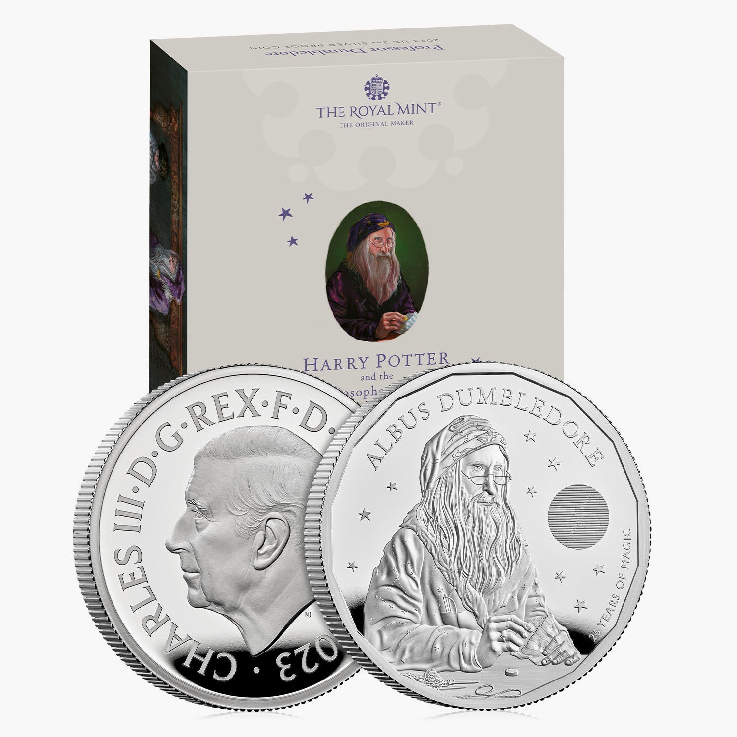 Harry Potter - Professor Dumbledore 2023 UK 2oz Silver Proof Coin
