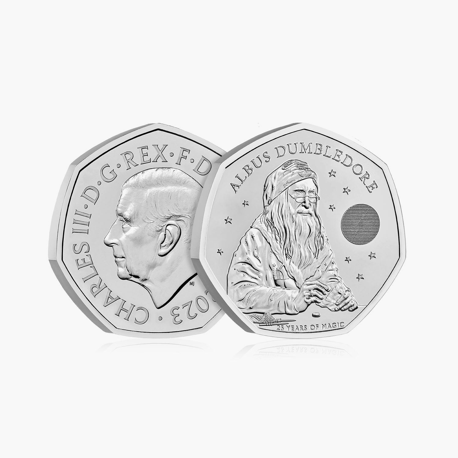 Harry Potter - Professor Dumbledore 2023 UK 50p Brilliant Uncirculated Coin