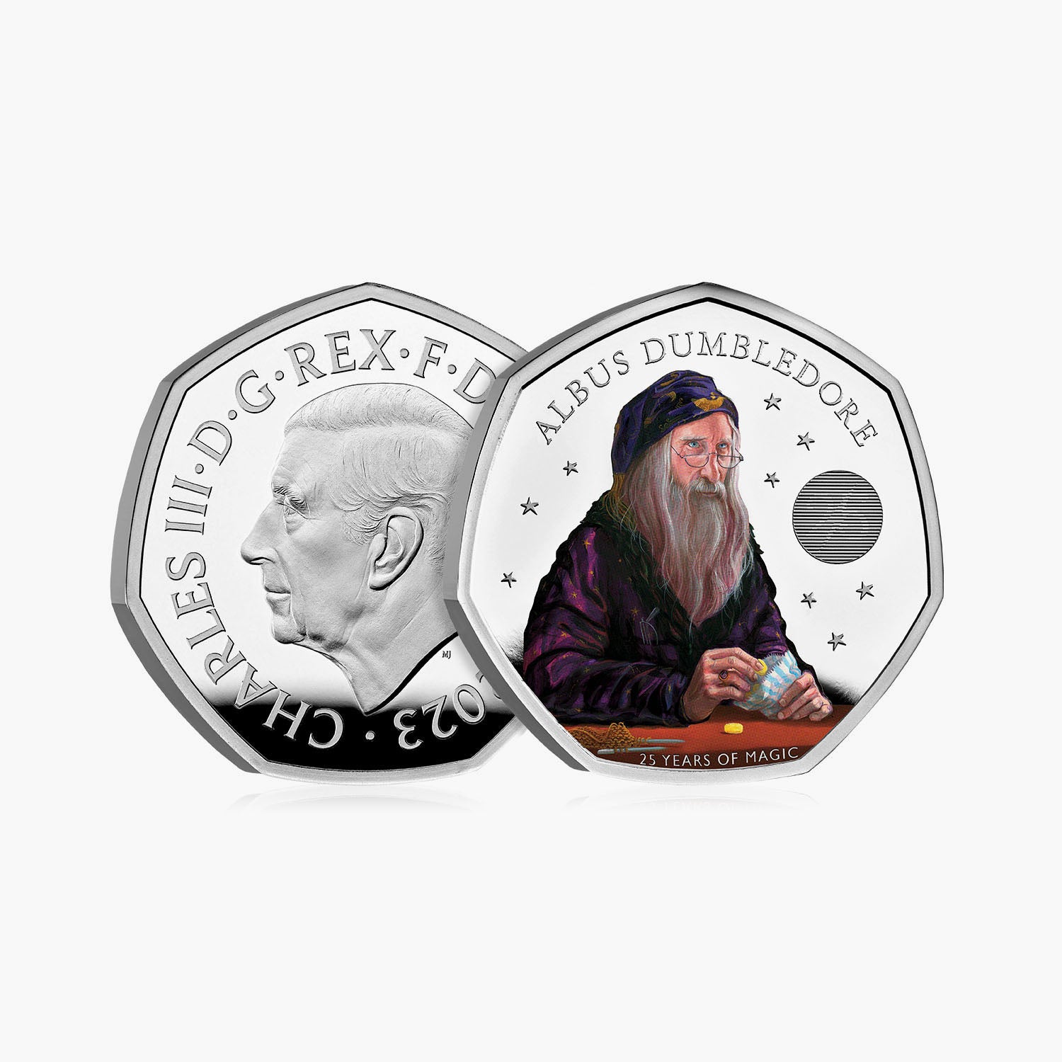 Harry Potter - Professor Dumbledore 2023 UK 50p Silver Proof Coin
