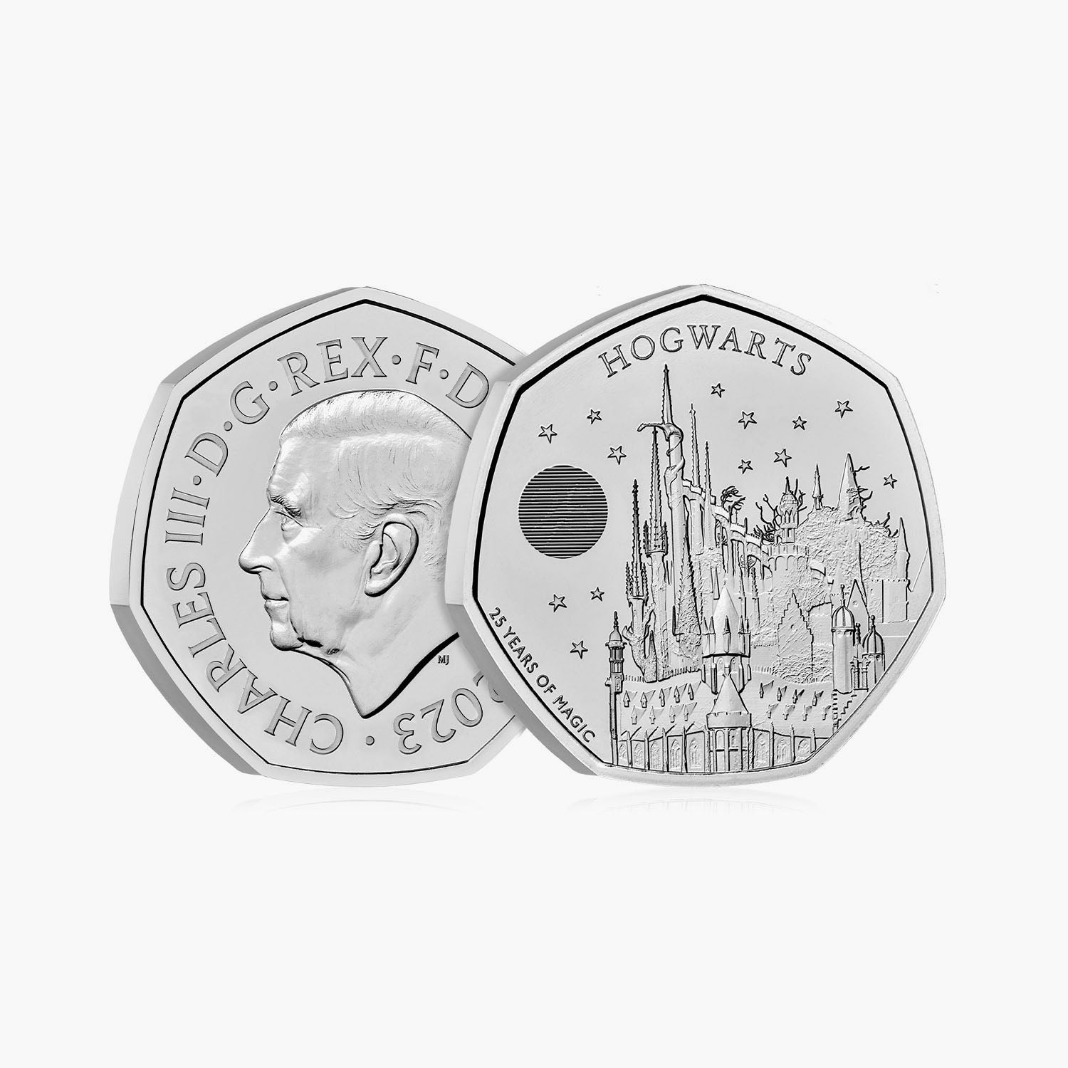 Harry Potter - École de sorcellerie et de sorcellerie de Poudlard 2023 UK 50p Brilliant Uncirculated Coin
