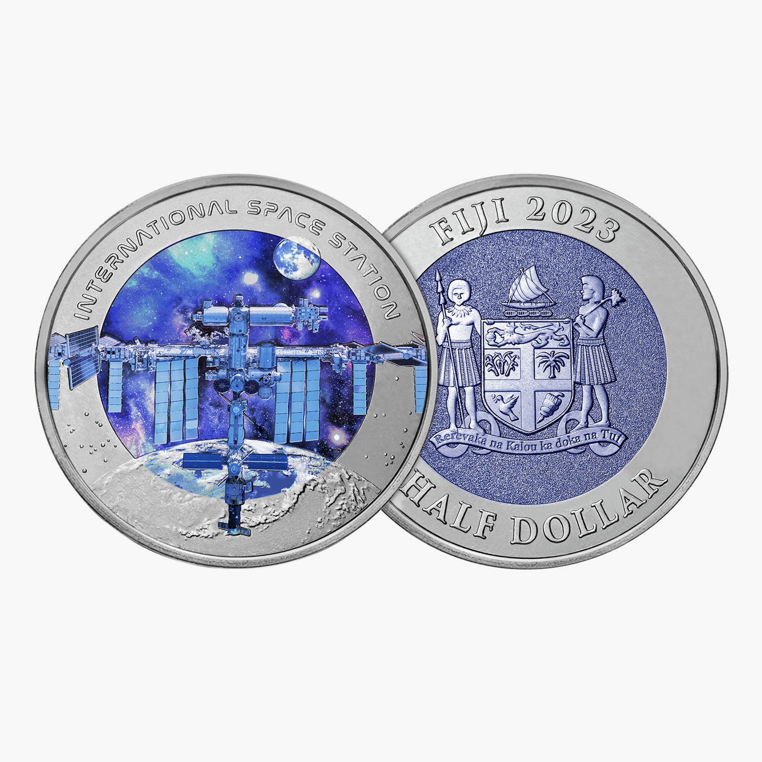 ISS 2023 ソリッド チタン コインの 25 周年