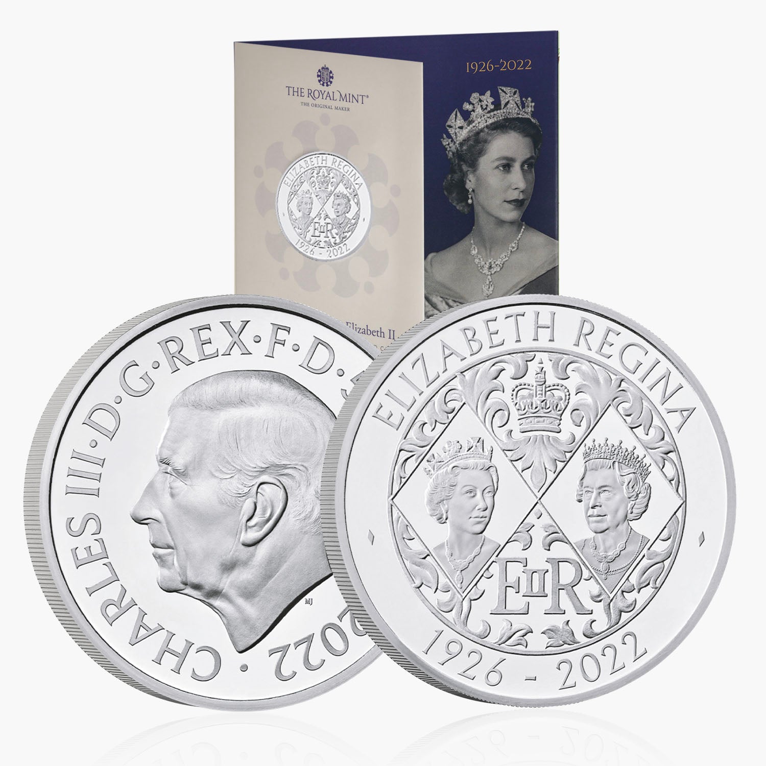 エリザベス女王陛下 2022 £5 コイン - チャールズ 3 世の最初の肖像画