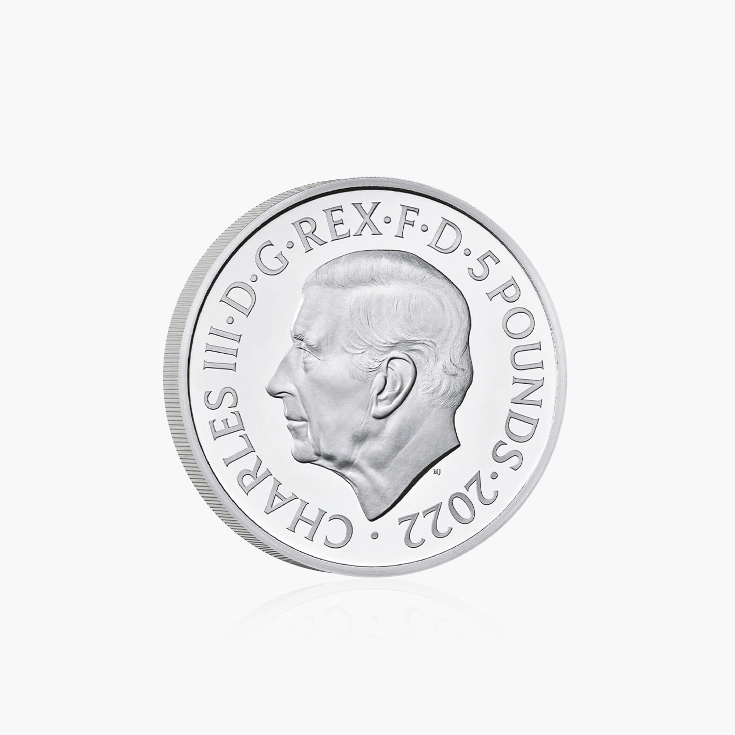 Her Majesty Queen Elizabeth II 2022 £5 Coin - King Charles III first portrait