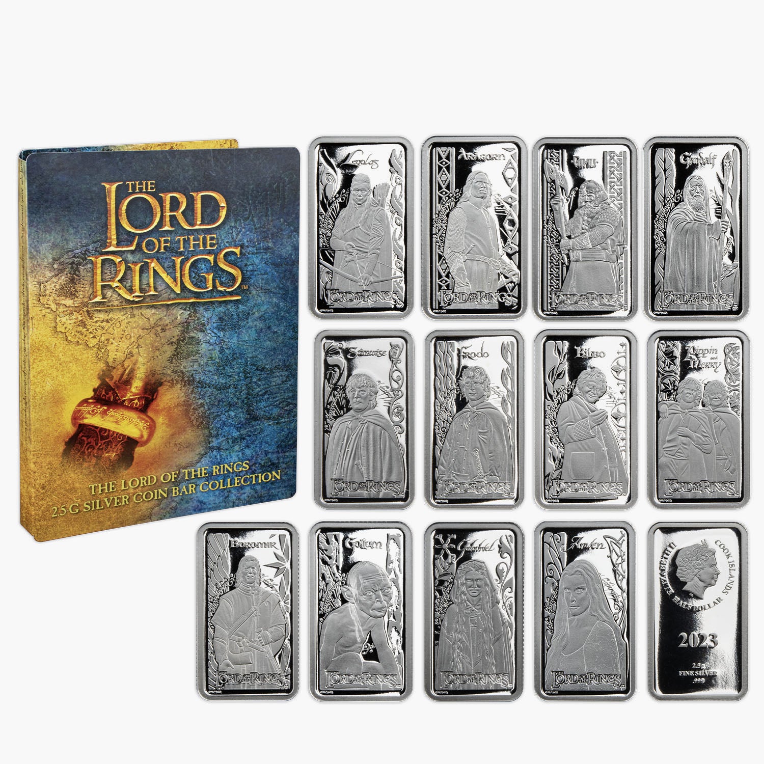 The Official Lord Of The Rings 2023 Solid Silver Coin Collection