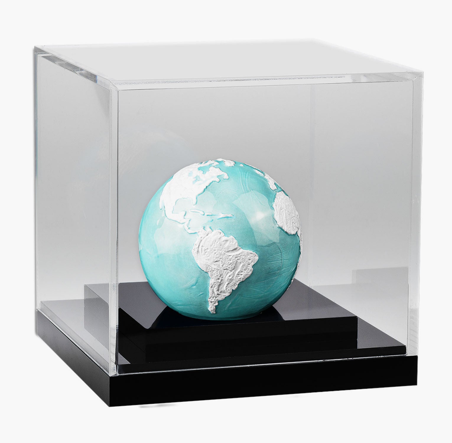 Pièce de 3 oz en argent massif 2023 Frozen Marble Earth 3D