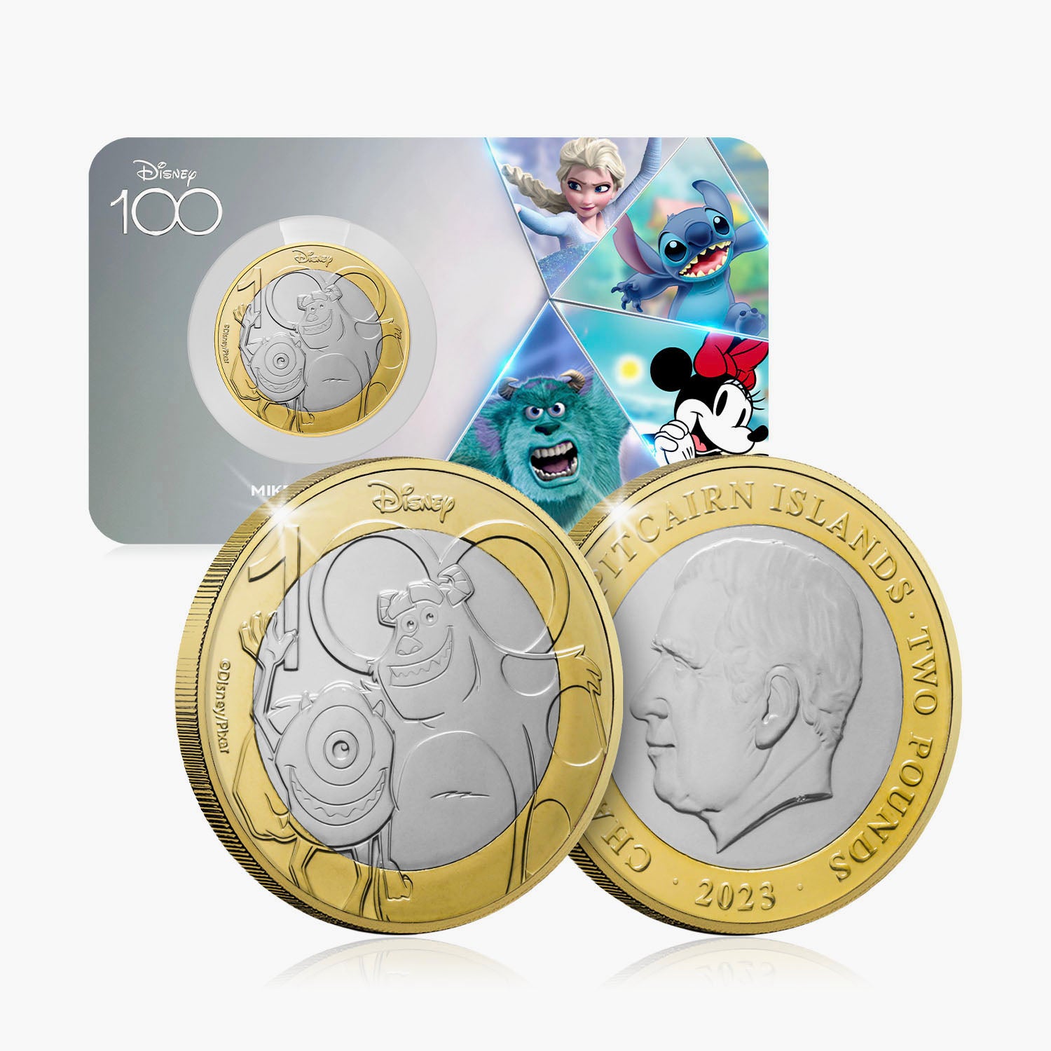 Disney 100th Anniversary Monsters Inc 2023 £2 BU Coin