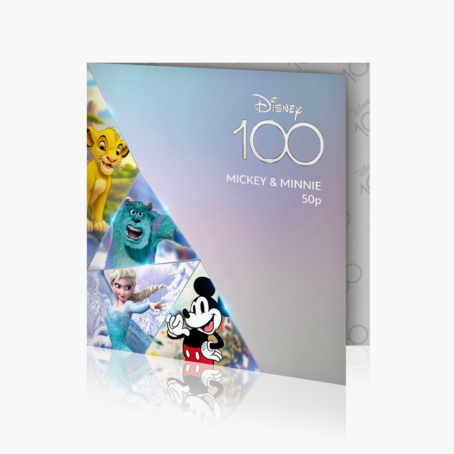 Disney 100th Anniversary Mickey &amp; Minnie 2023 50p BU Color Coin