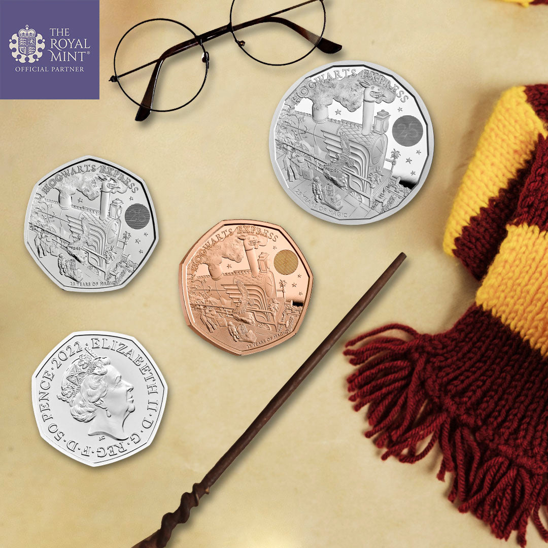 Harry Potter Poudlard Express 2022 Pièce de 5 onces en argent fin de qualité épreuve numismatique