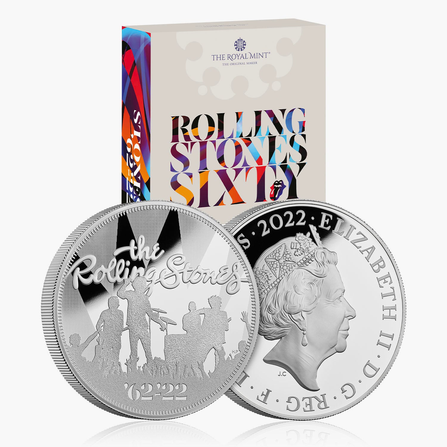 The Rolling Stones UK 2022 5oz Silver Proof Coin