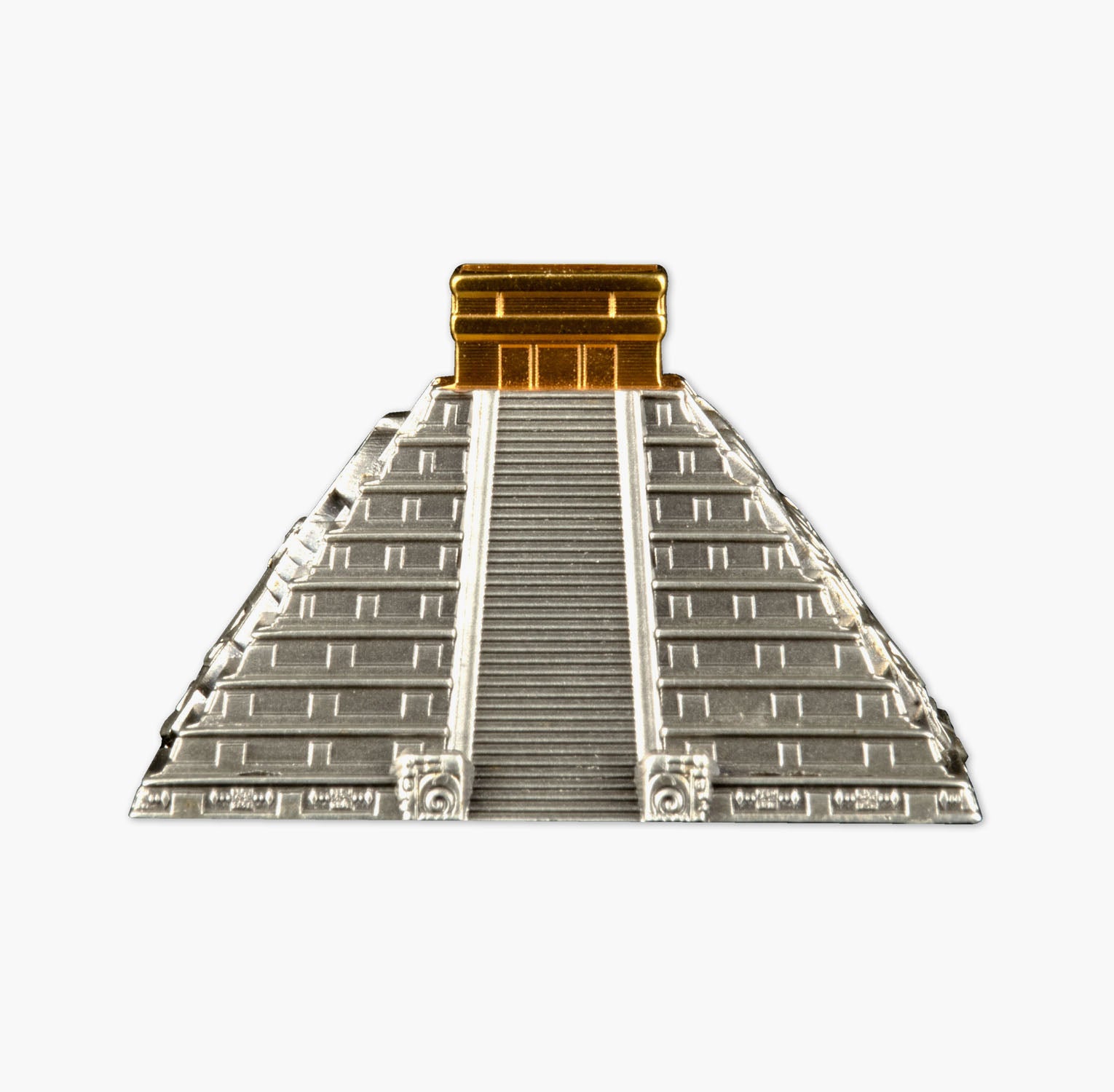 The Mayan Pyramid of Chichen Itza 5oz Solid Silver Coin