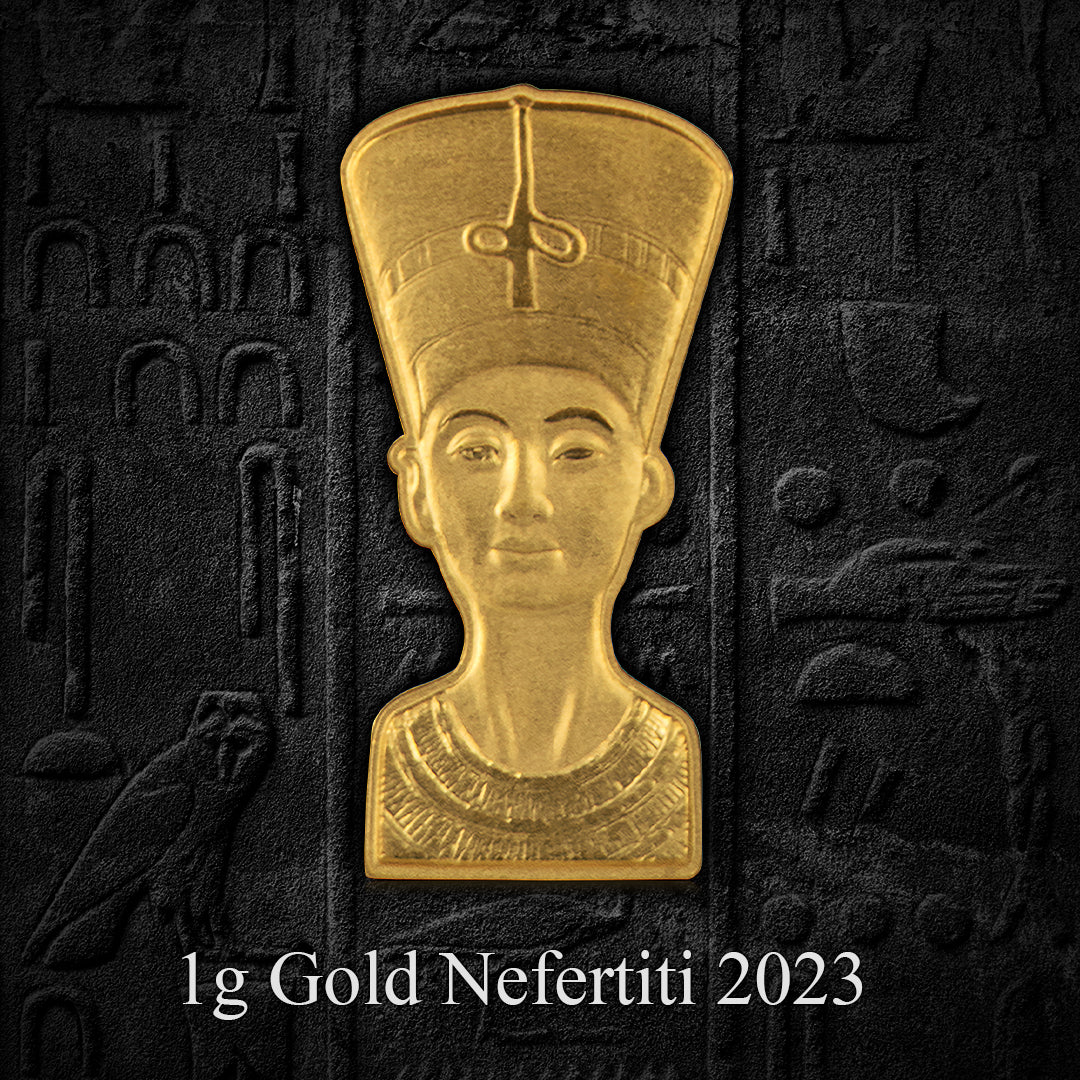 Pièce en forme d'or massif Néfertiti