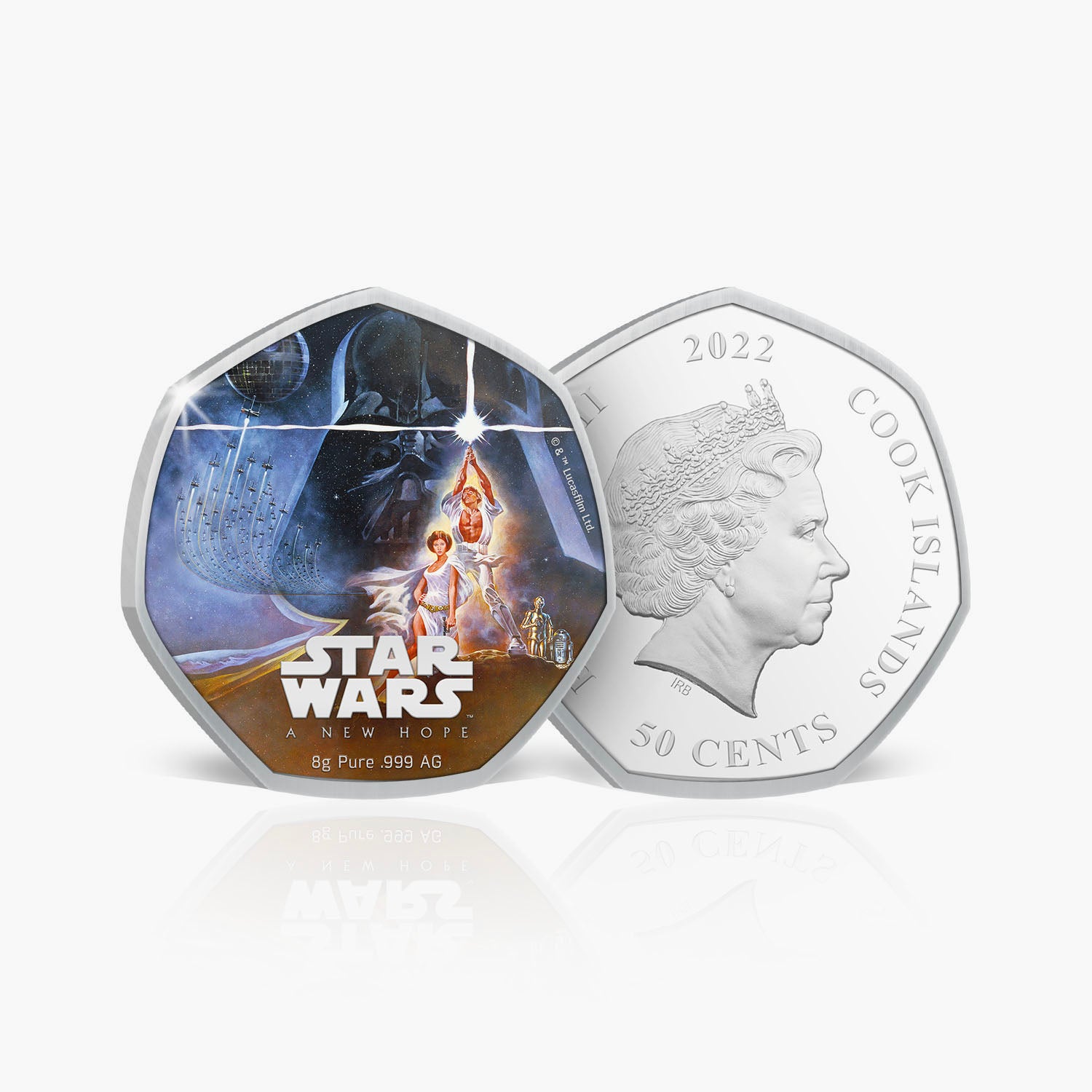 The Star Wars 45th Anniversary A New Hope Solid Silver Coin