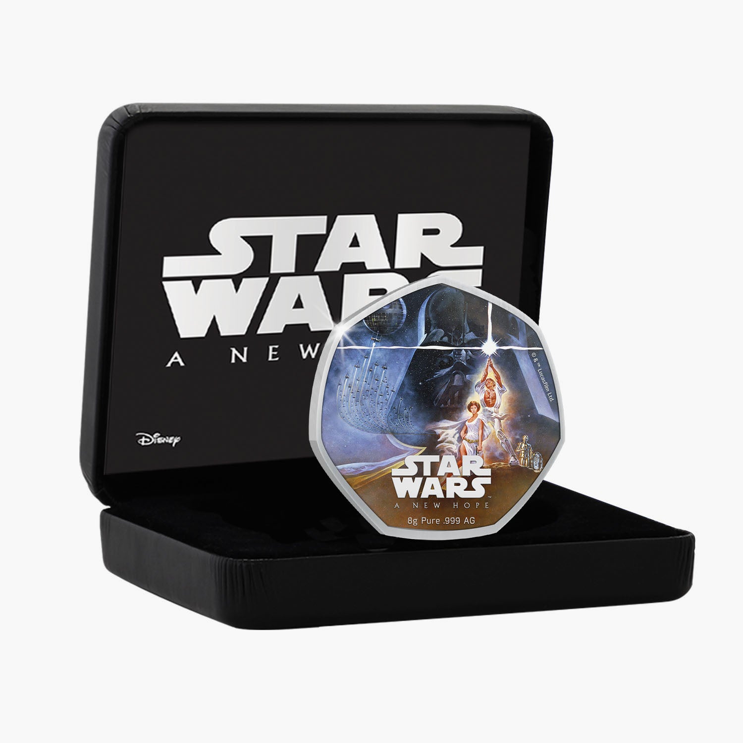 The Star Wars 45th Anniversary A New Hope Solid Silver Coin