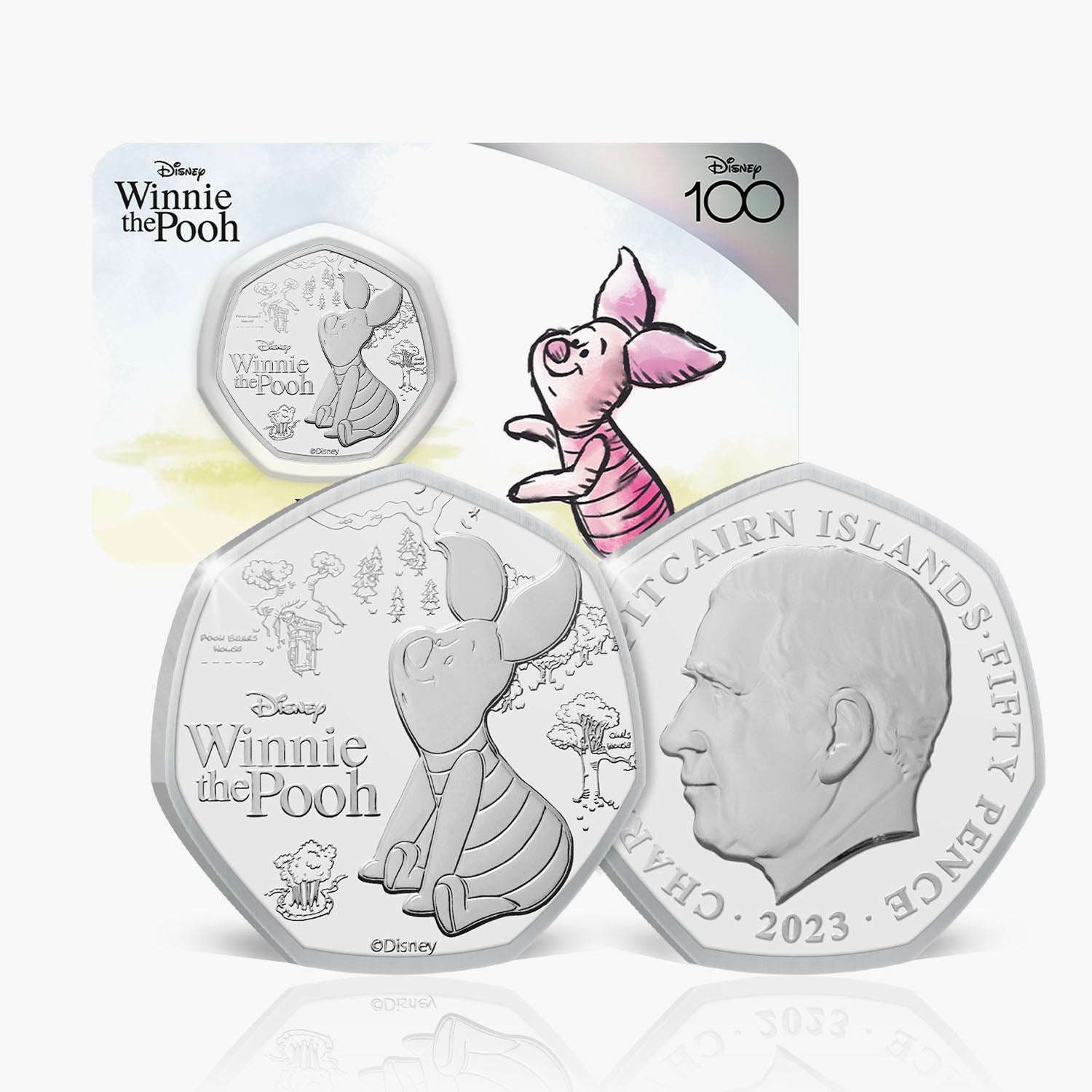 Winnie the Pooh Piglet 2023 50p BU Coin