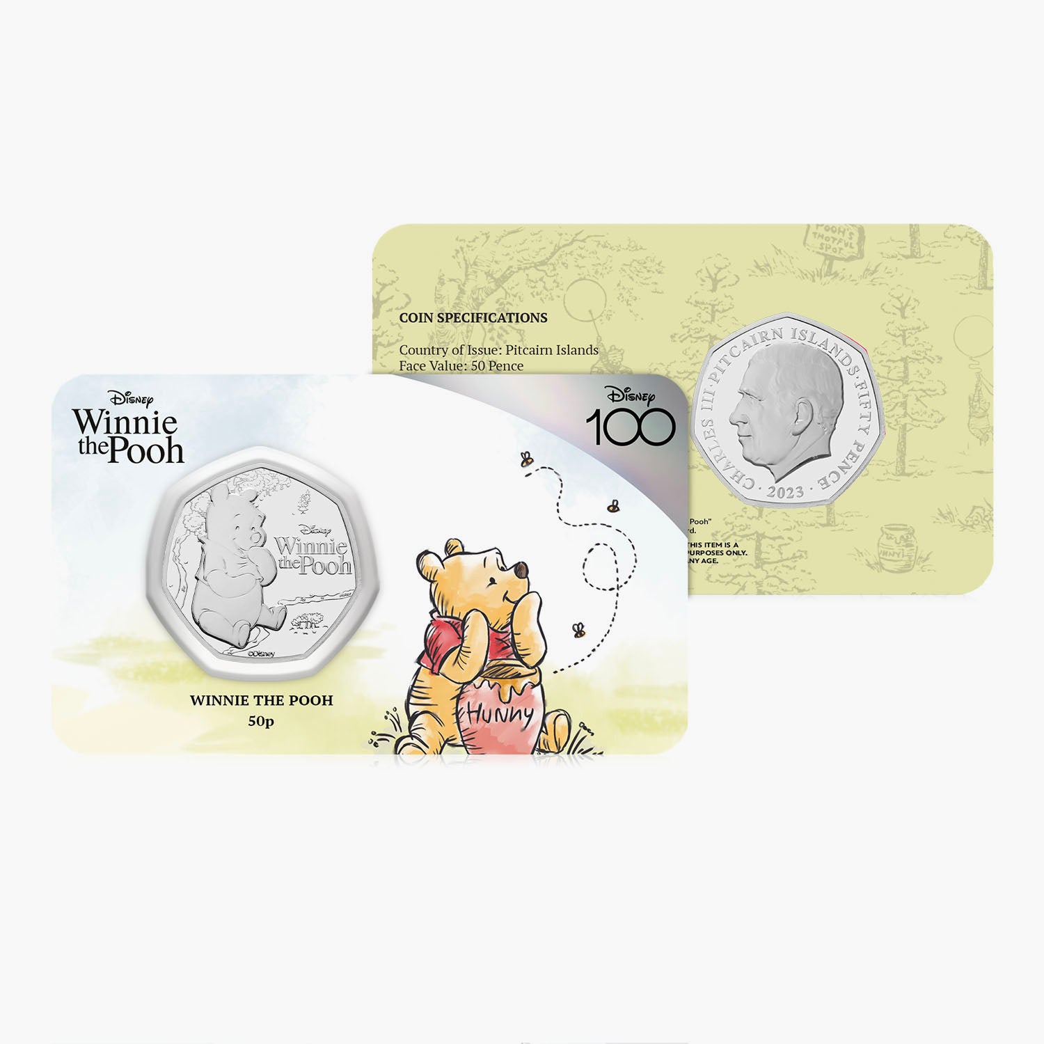 Winnie the Pooh Winnie 2023 50p BU Coin
