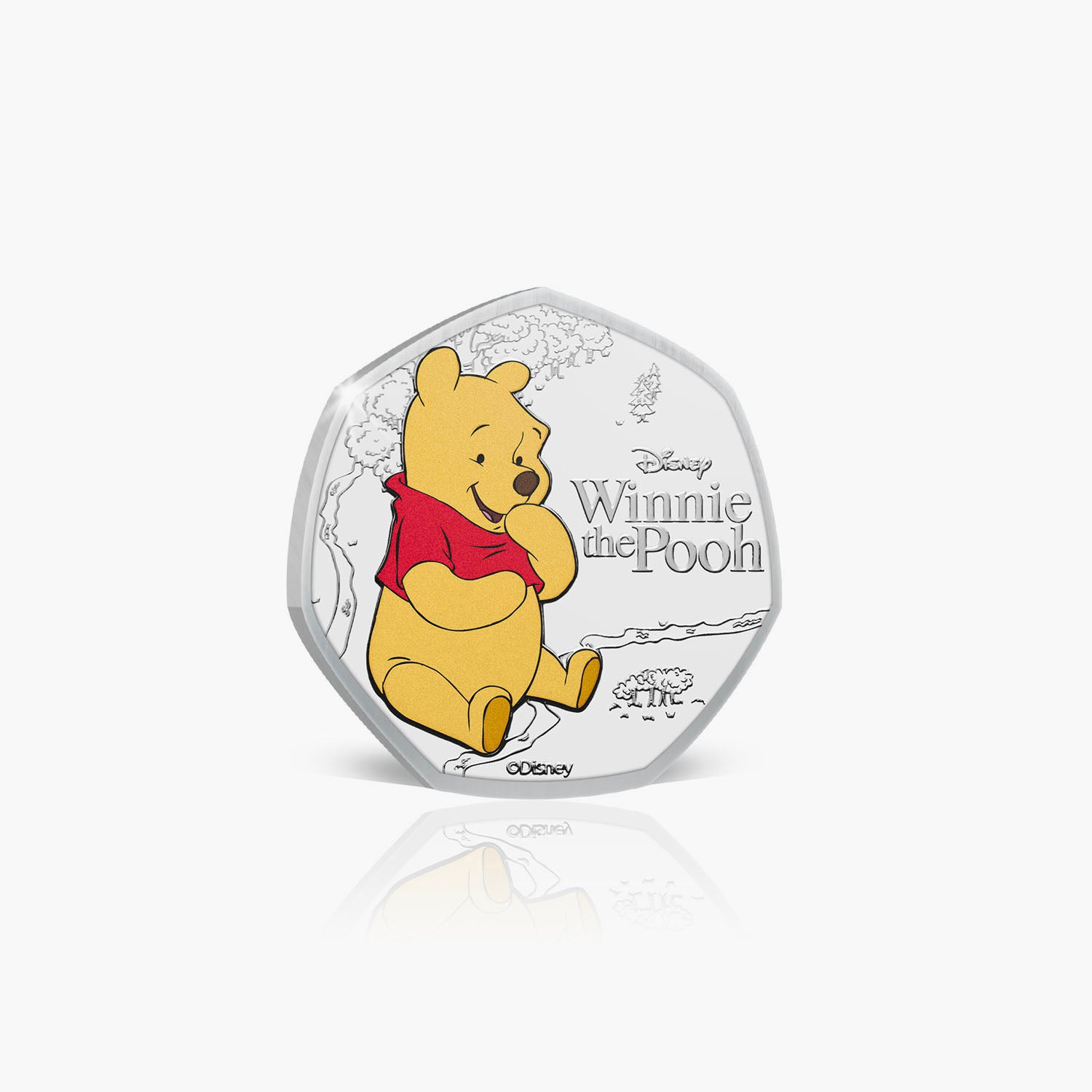 Winnie the Pooh Winnie  2023 50p BU Colour Coin