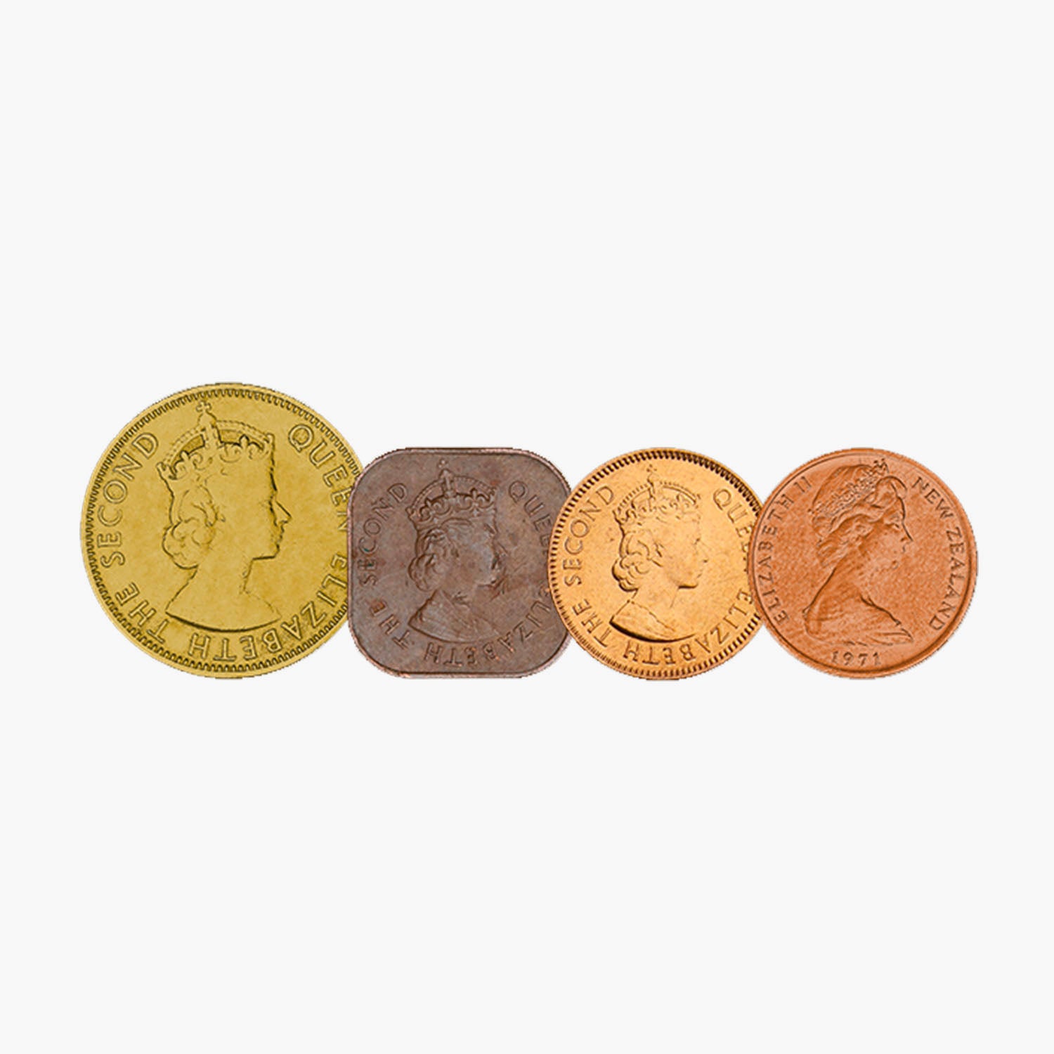 Collection de pièces de monnaie de la reine Elizabeth II Le début d'une ère