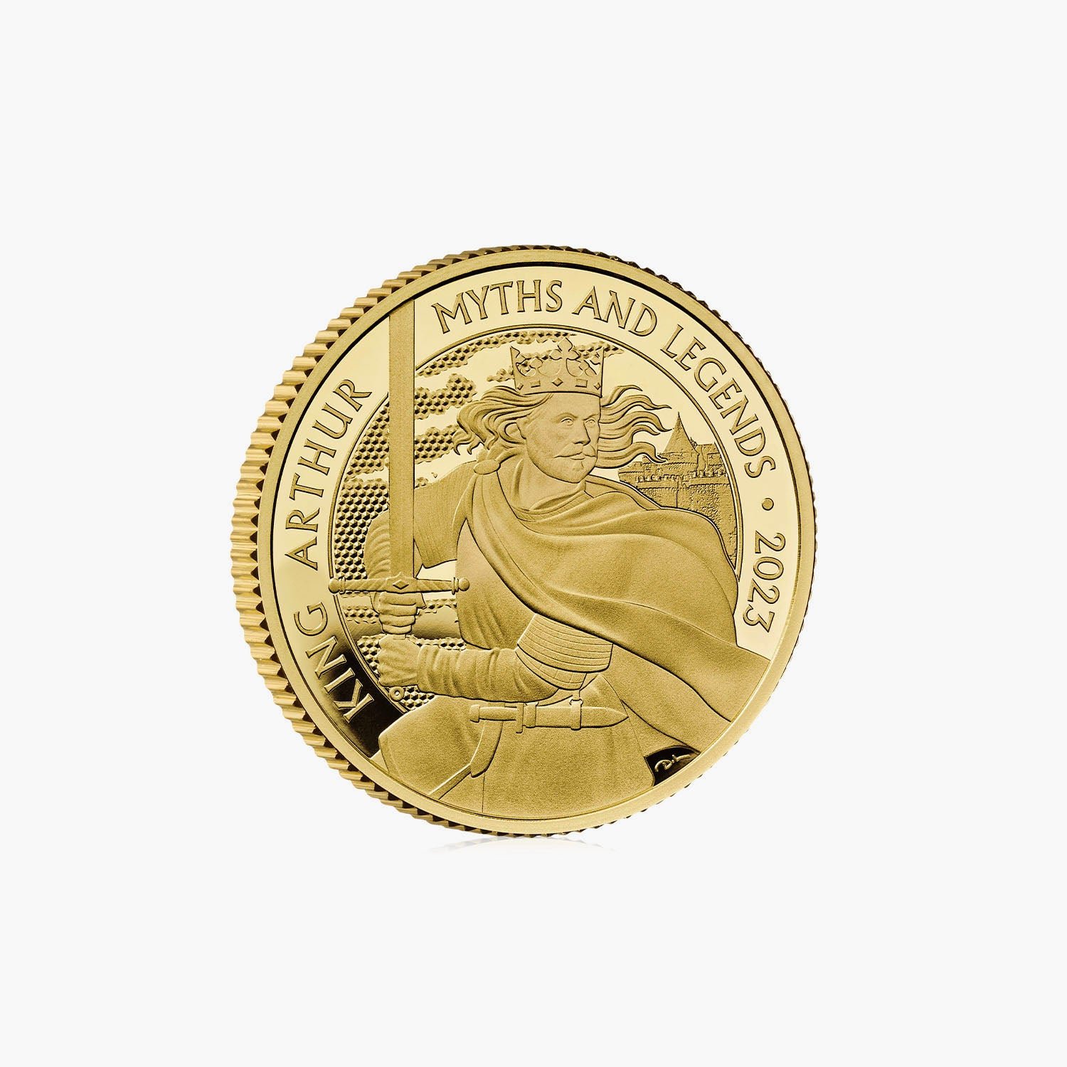 神話と伝説 キング アーサー 2023 英国 1/4オンス ゴールド プルーフ コイン