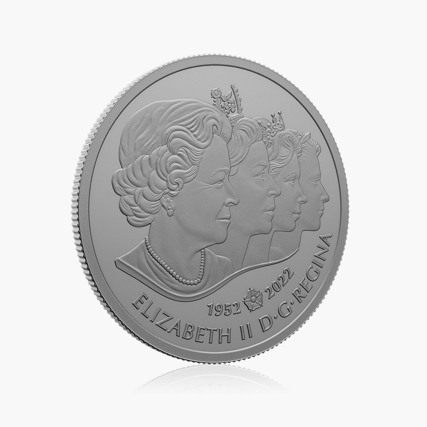 女王エリザベス 2 世の肖像 2022 上質銀貨