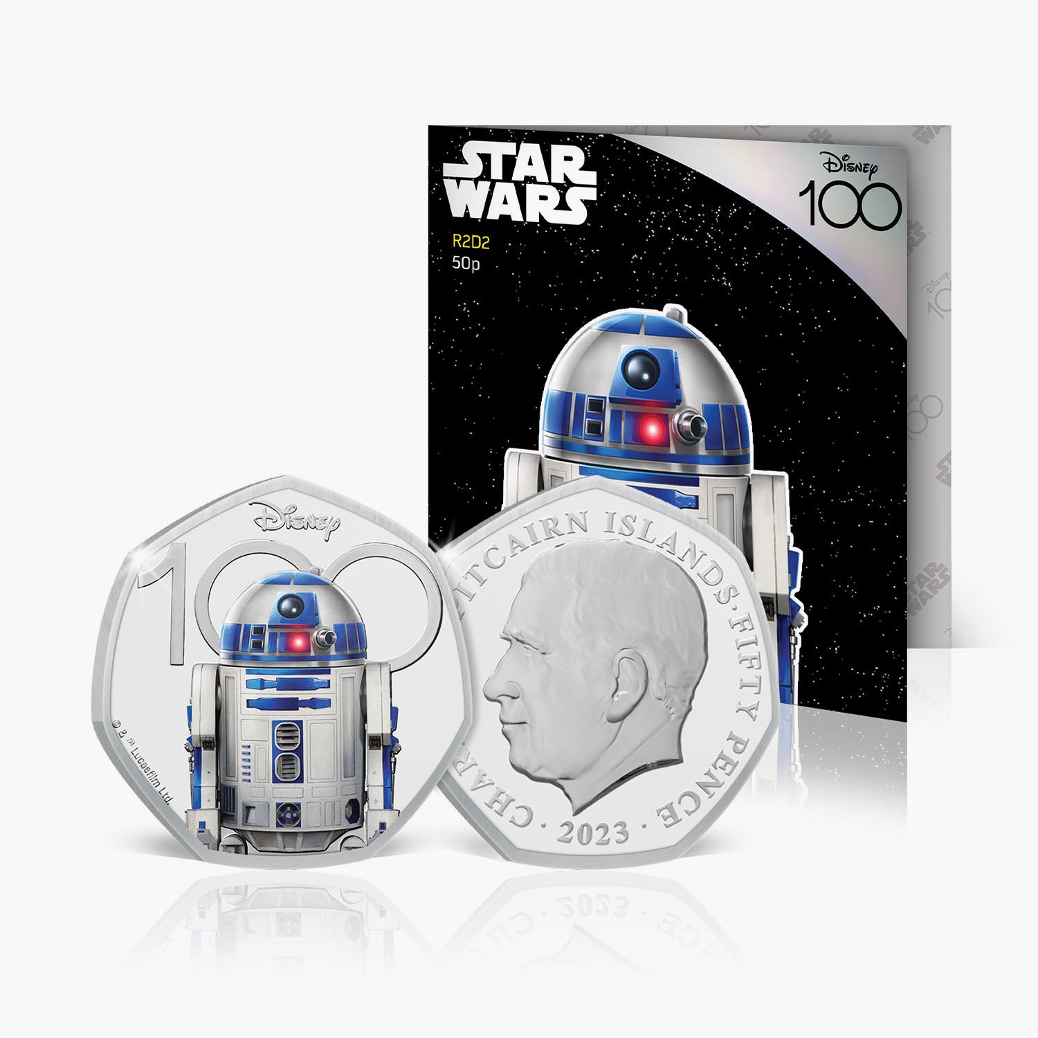 Star Wars R2-D2 2023 50p BU Colour Coin