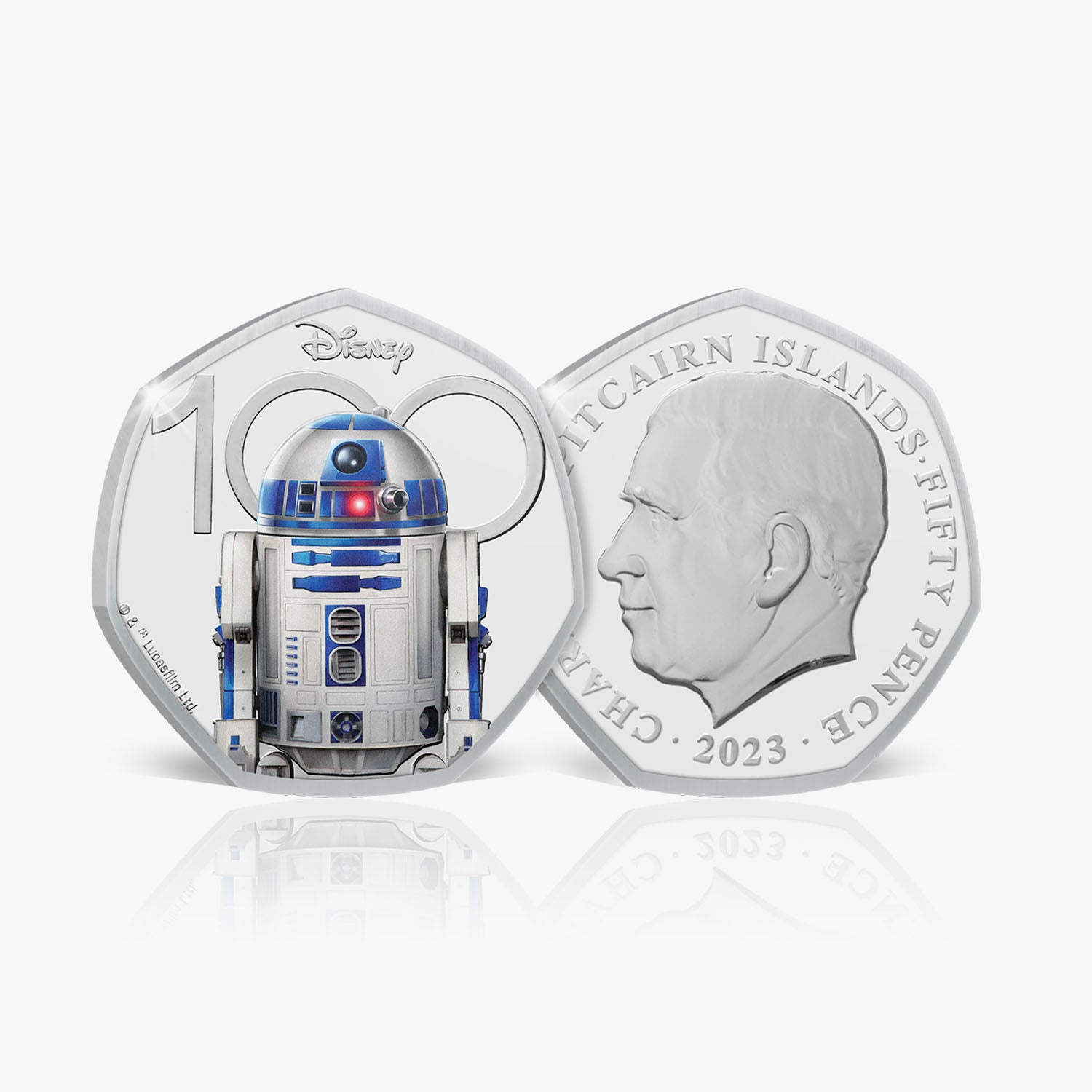 Star Wars R2-D2 2023 50p BU Colour Coin