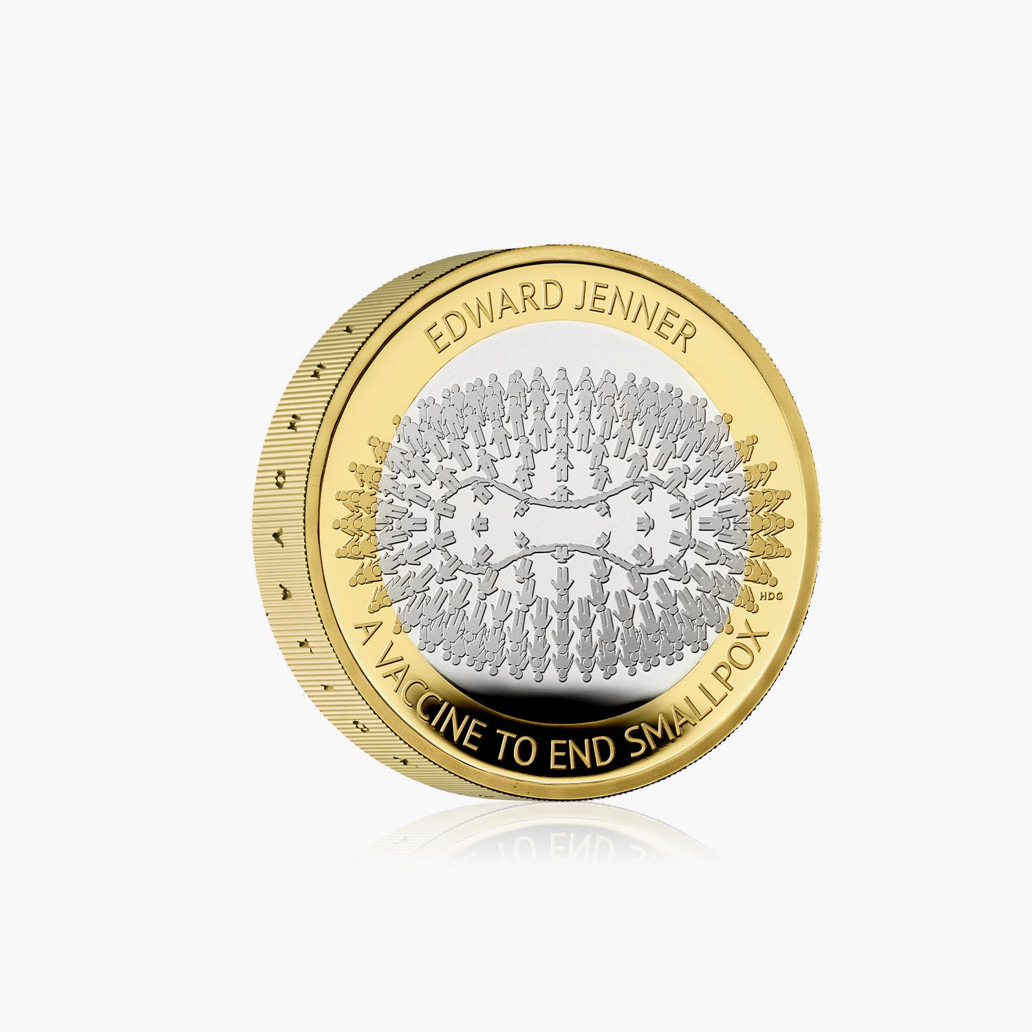 エドワード ジェンナー 2023 英国 £2 シルバー プルーフ ピードフォールト コイン