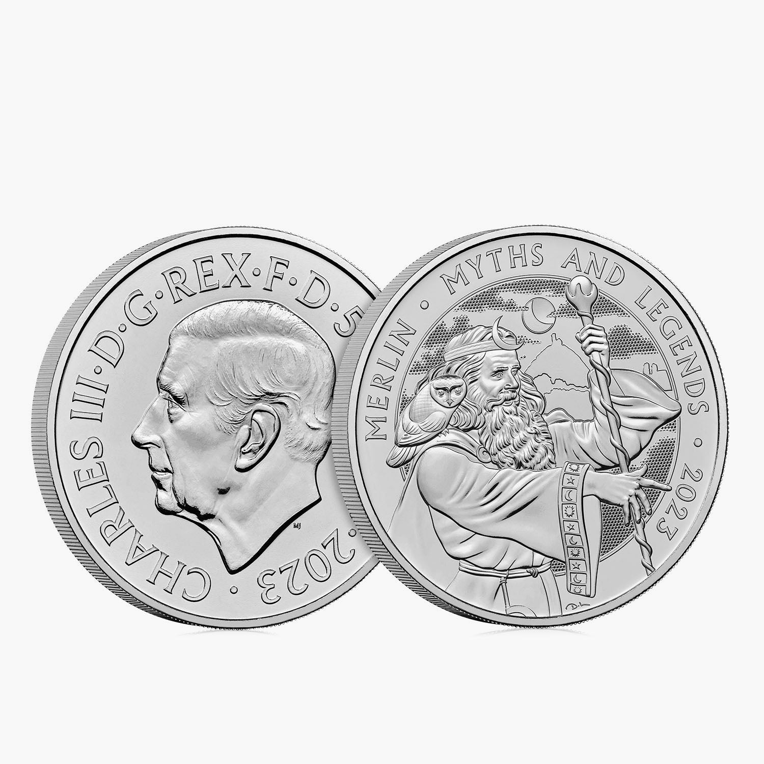 Myths and Legends Merlin 2023 £5 Brilliant Uncirculated Coin