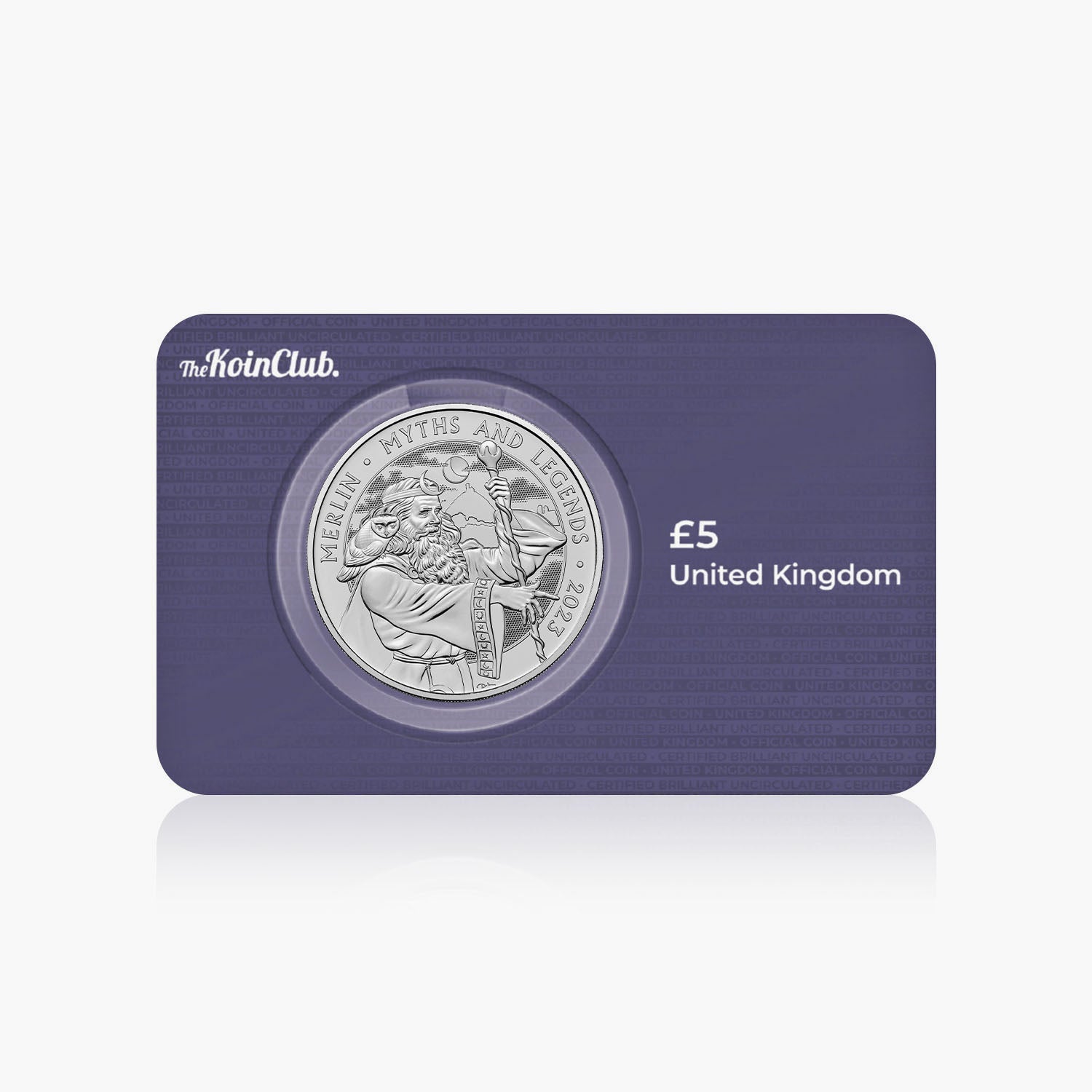 Myths and Legends Merlin 2023 £5 Brilliant Uncirculated Coin