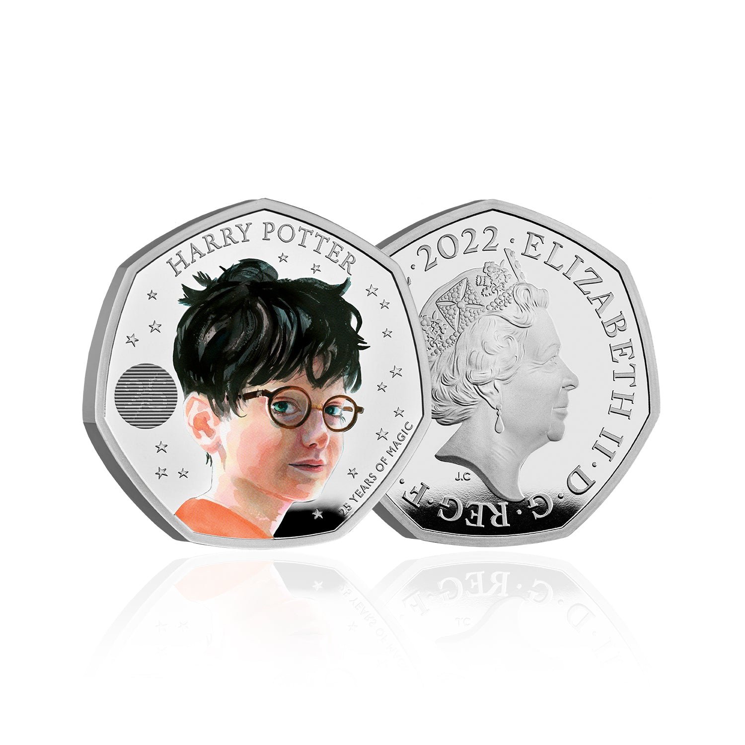 Harry Potter 2022 UK 50p Silver Proof Colour Coin