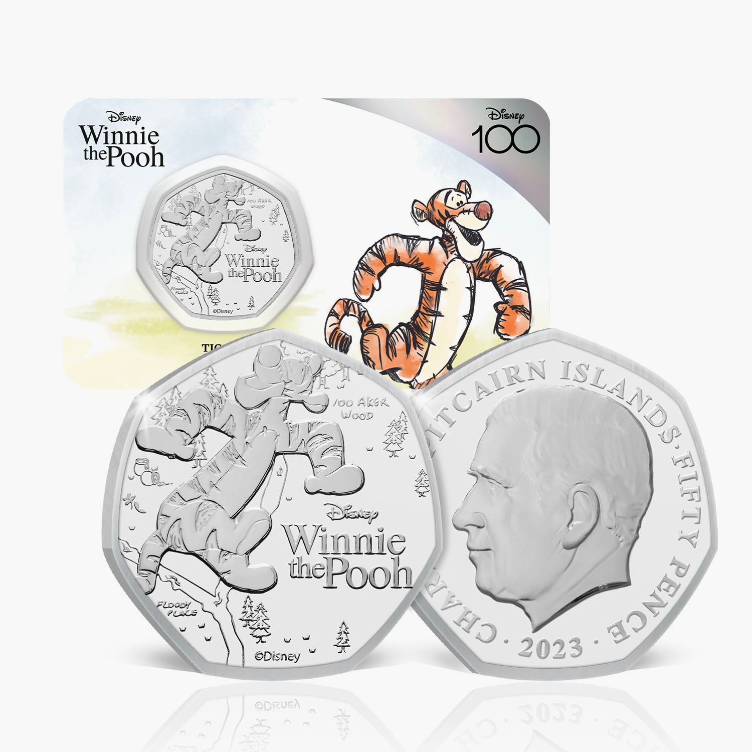 Winnie the Pooh Tigger 2023 50p BU Coin