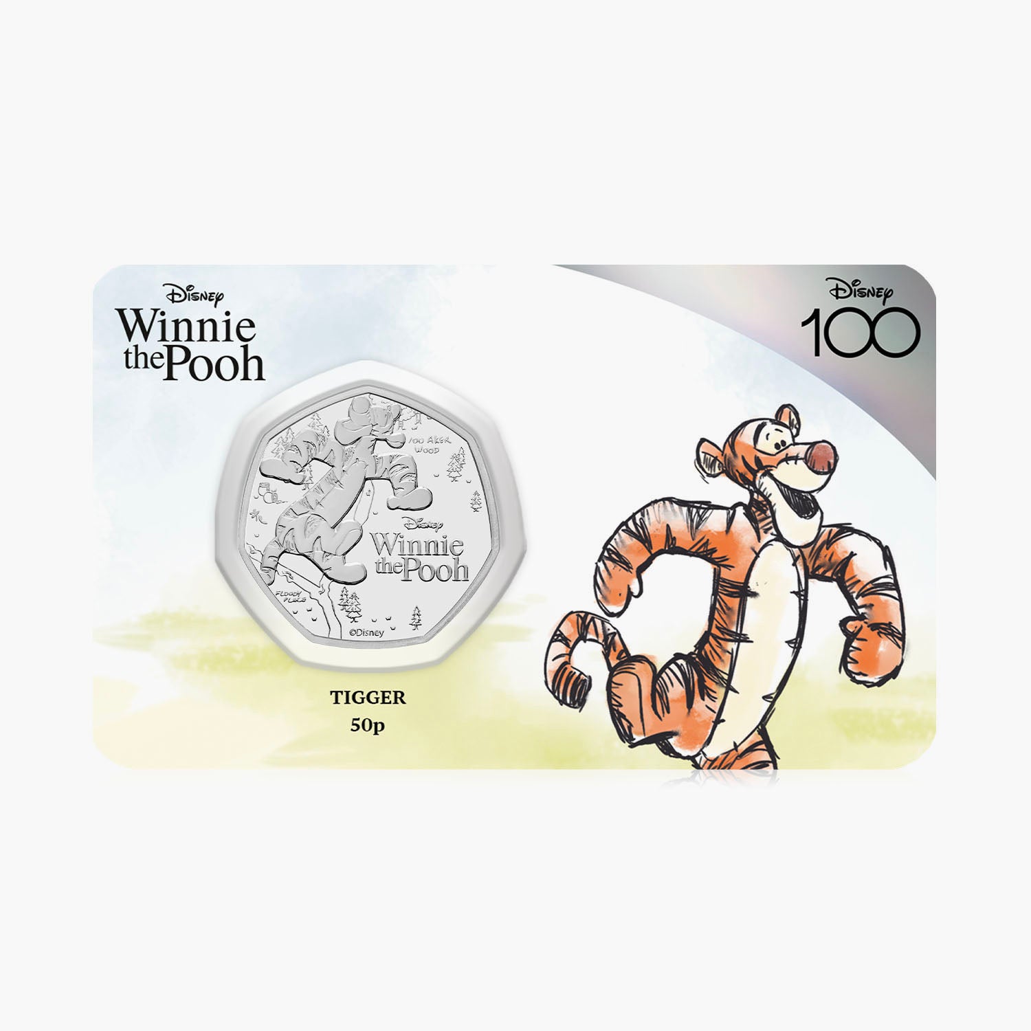 Winnie the Pooh Tigger 2023 50p BU Coin