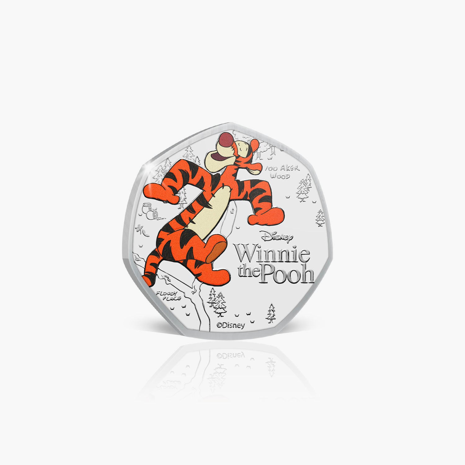 Winnie the Pooh Tigger 2023 50p BU Colour Coin