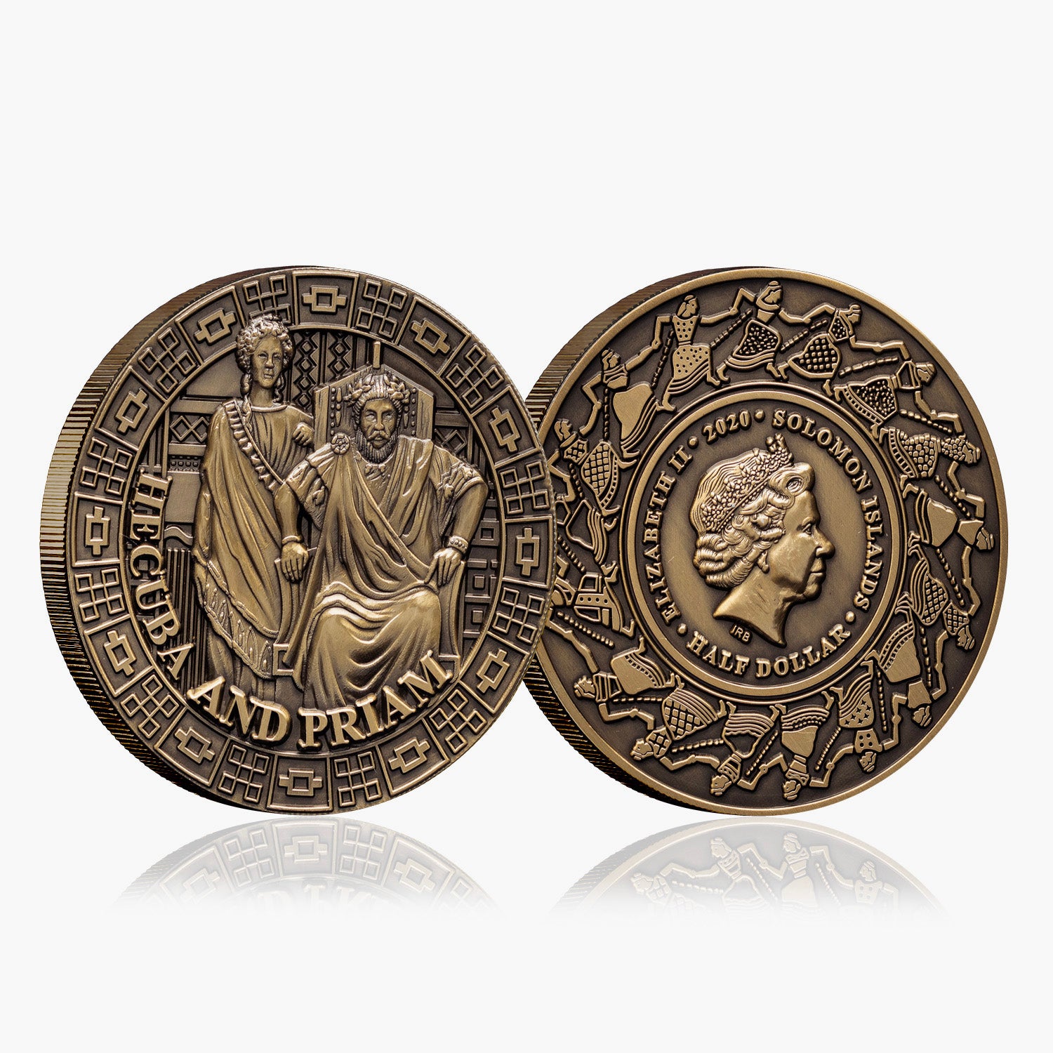 Troy - Hecuba And Priam 55mm Coin