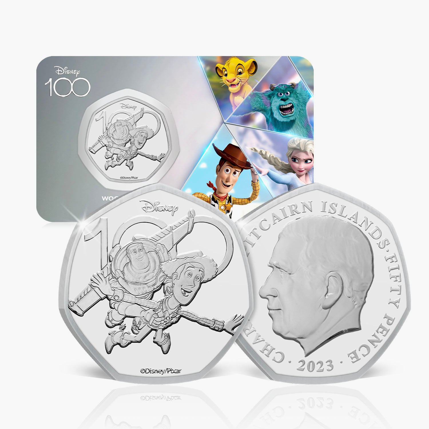 Disney 100e anniversaire Toy Story 2023 50p Pièce BU