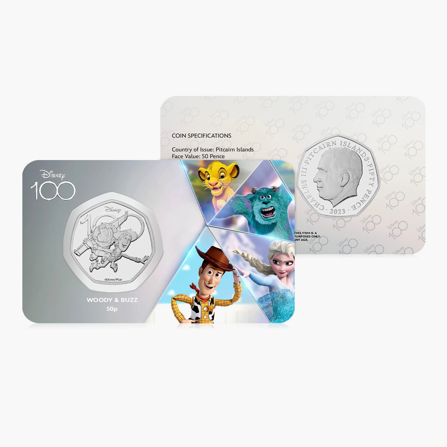 Disney 100th Anniversary Toy Story 2023 50p BU Coin