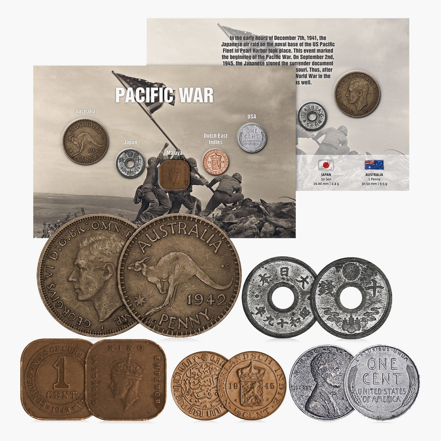 太平洋戦争コインコレクション
