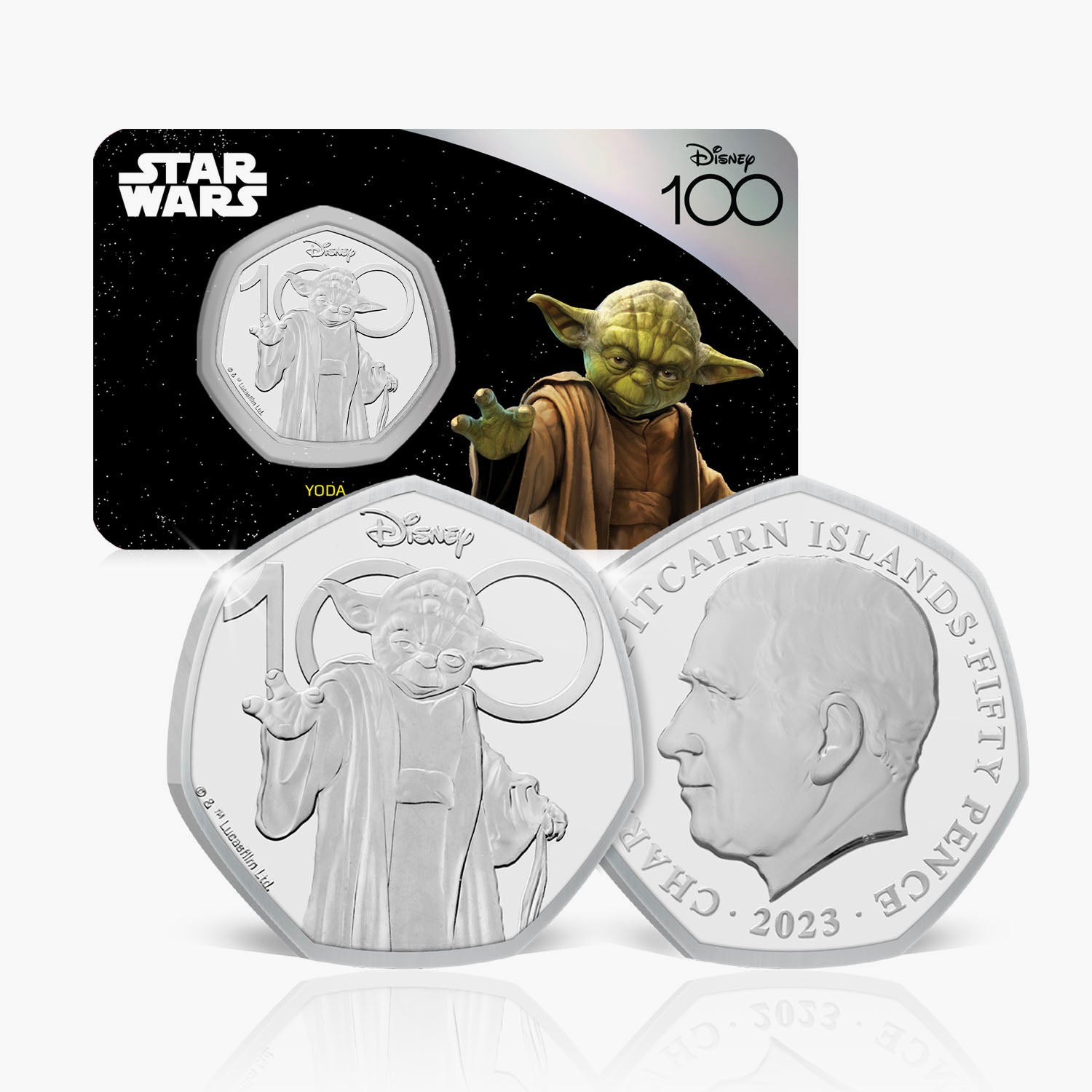 Star Wars Yoda 2023 50p pièce BU