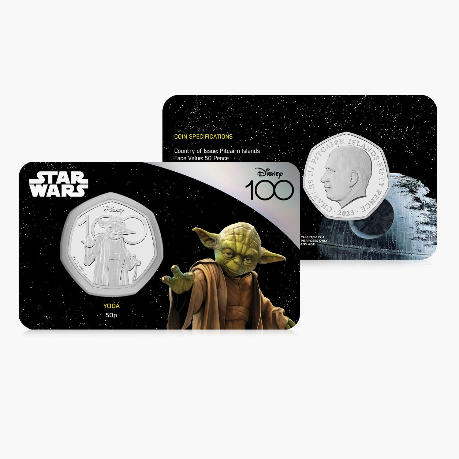 Star Wars Yoda 2023 50p BU Coin
