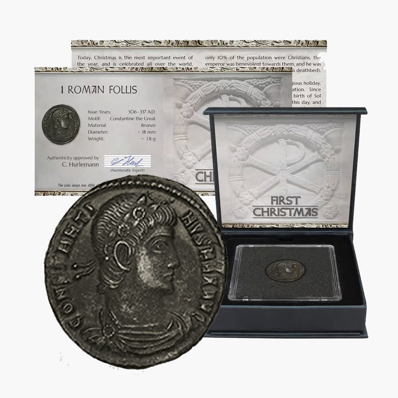 発掘 - 最初のクリスマスローマの青銅貨