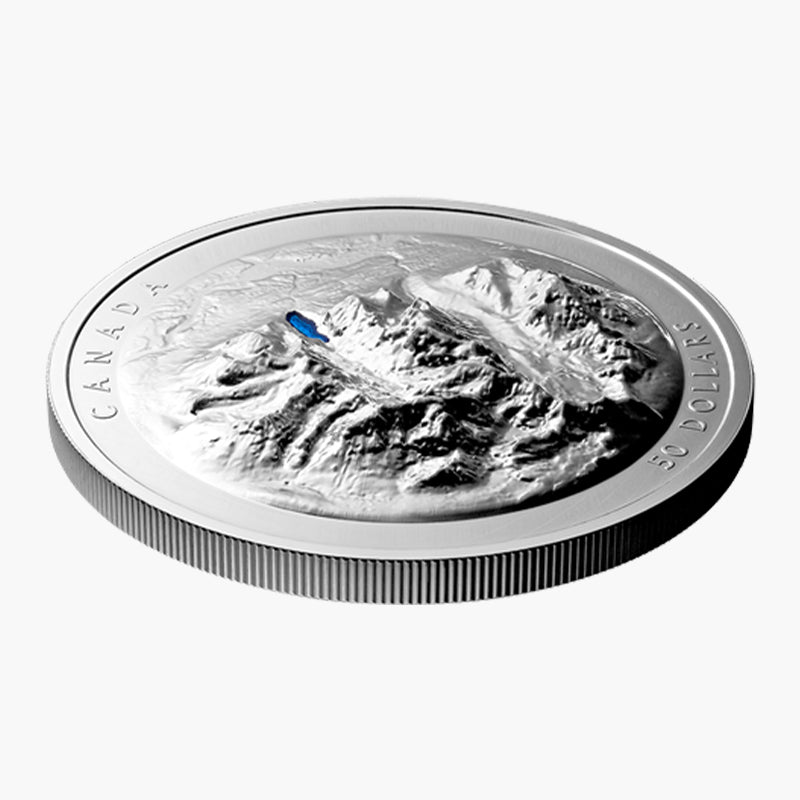 Pure Silver Lake Louise & Canadian Rockies EHR Coin