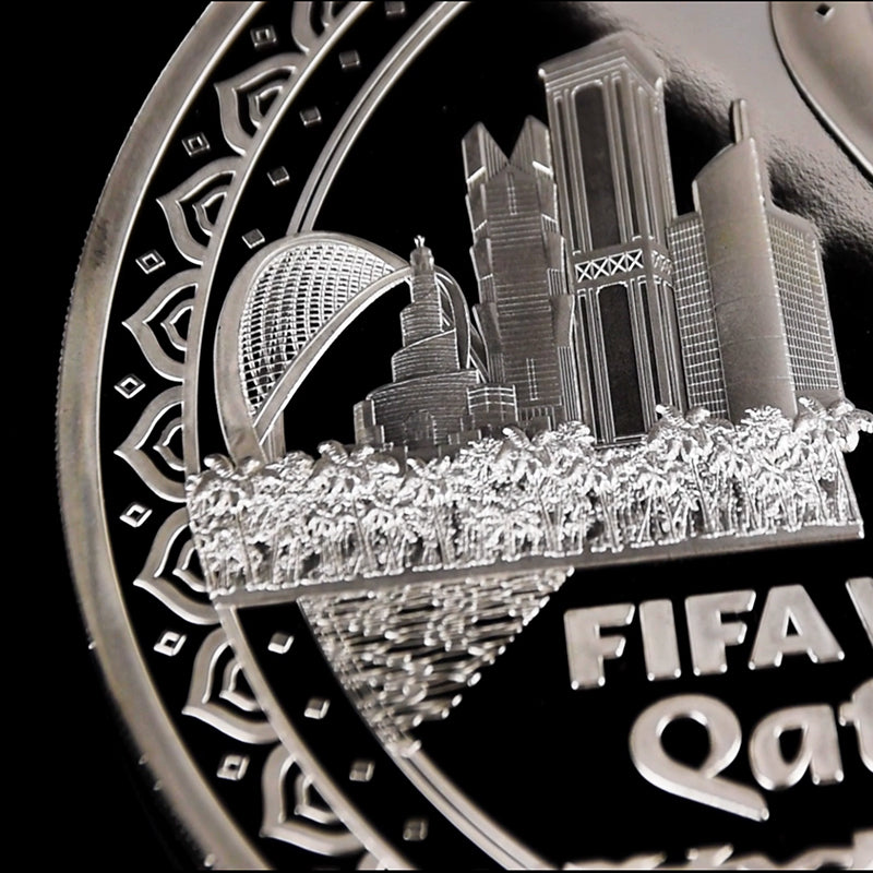 FIFA World Cup 2022™ Mastersize 1kg Solid Silver Doha Coin
