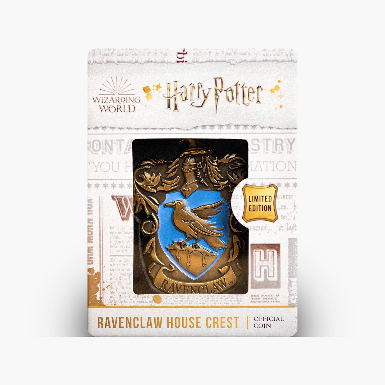The Official Harry Potter Ravenclaw House Crest Shaped Coin