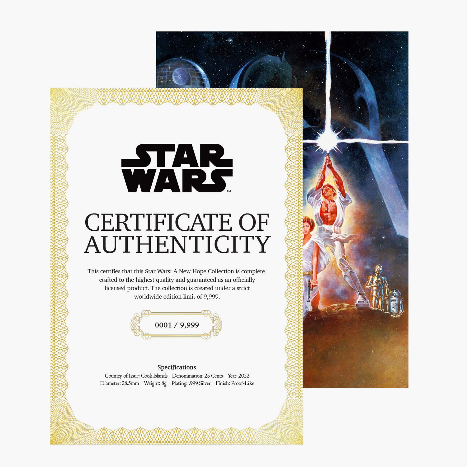 Collection complète du 45e anniversaire de Star Wars A New Hope
