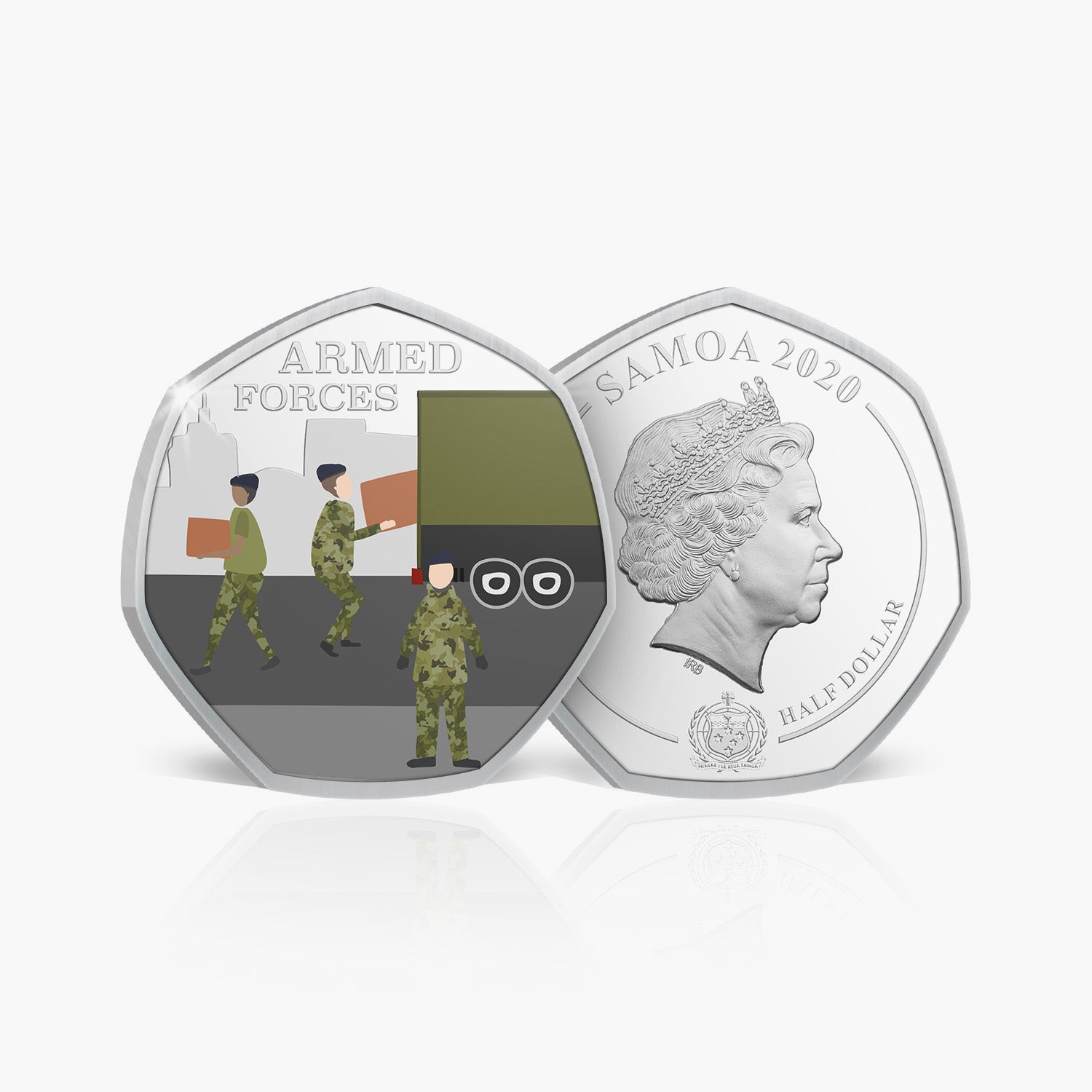 Armed Forces silver plated Coin