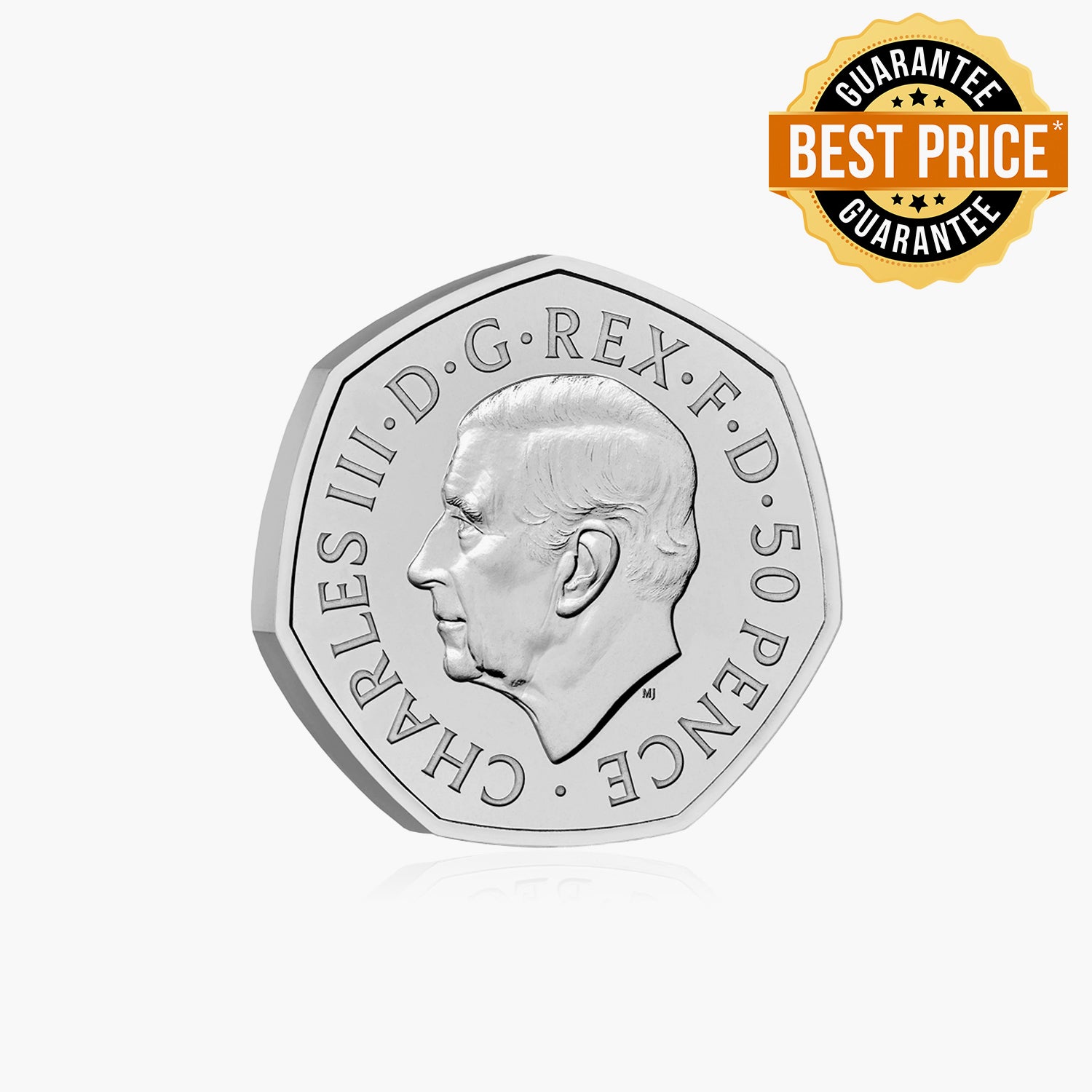 Her Majesty Queen Elizabeth II 2022 50p Coin - King Charles III first portrait