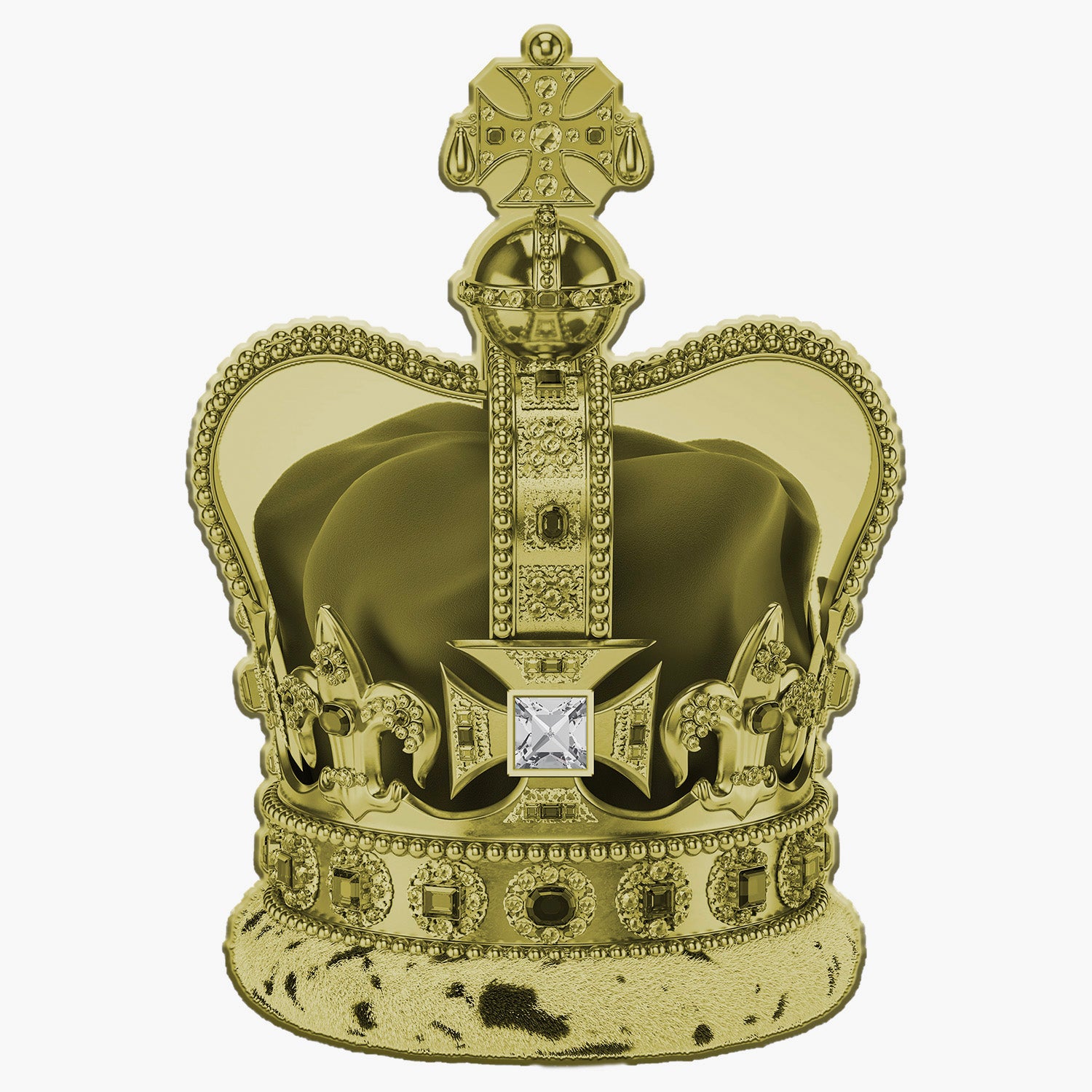 Pièce en forme de joyau de la couronne de Saint-Édouard