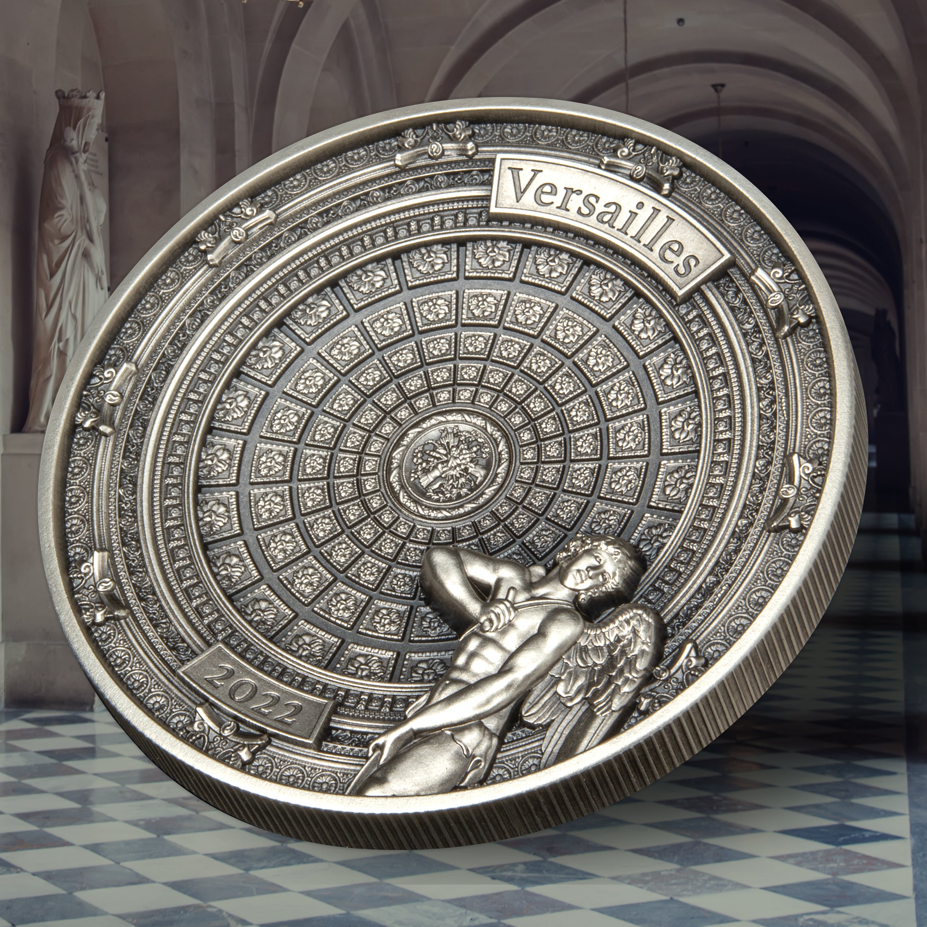 Temple of Love Versailles 4 Layer Solid Silver Coin