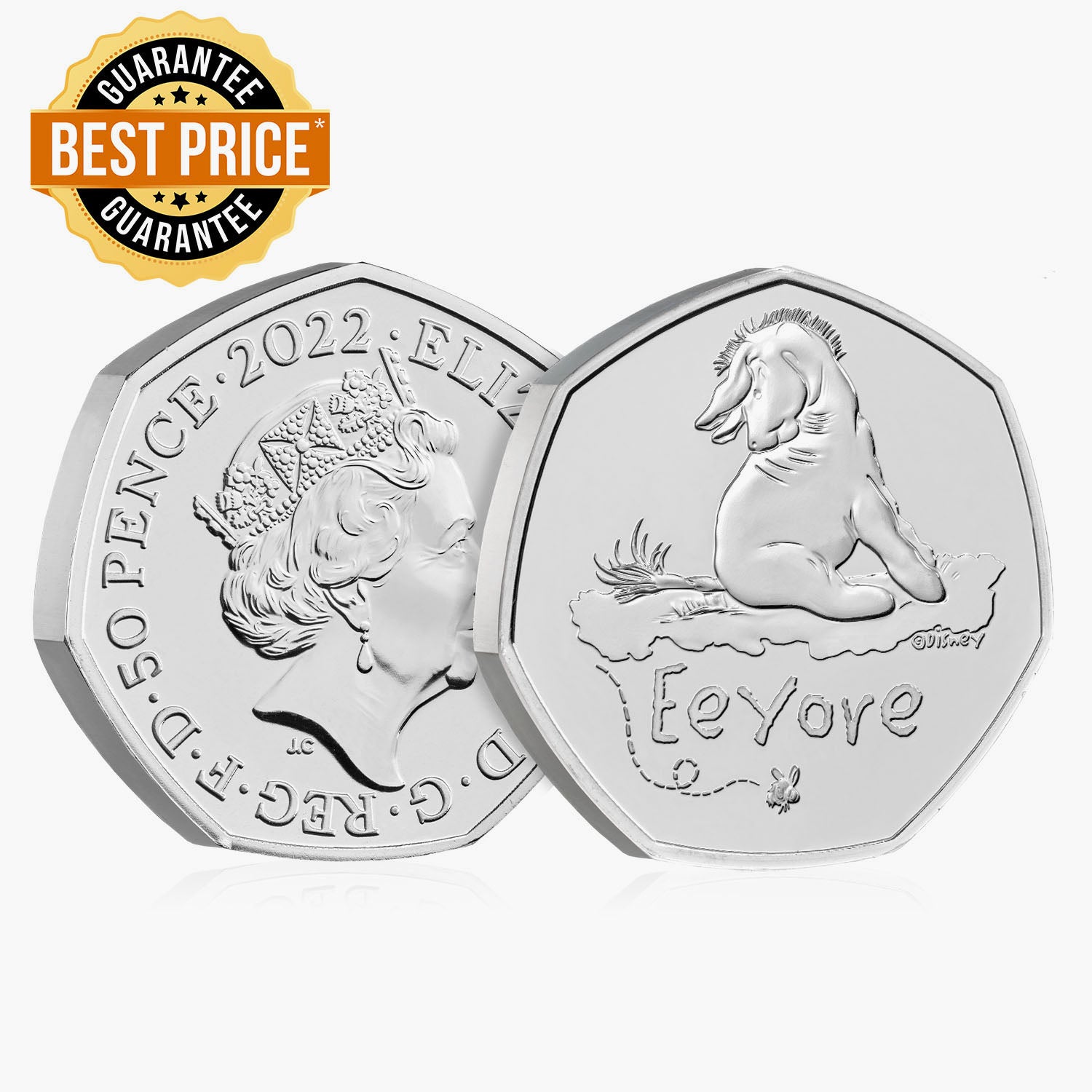 Eeyore 2022 UK 50p Brilliant Uncirculated Coin