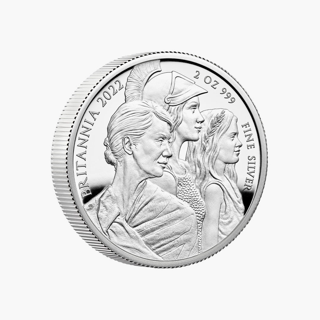 ブリタニア 2022 英国 2オンス シルバー プルーフ ユニーク コイン