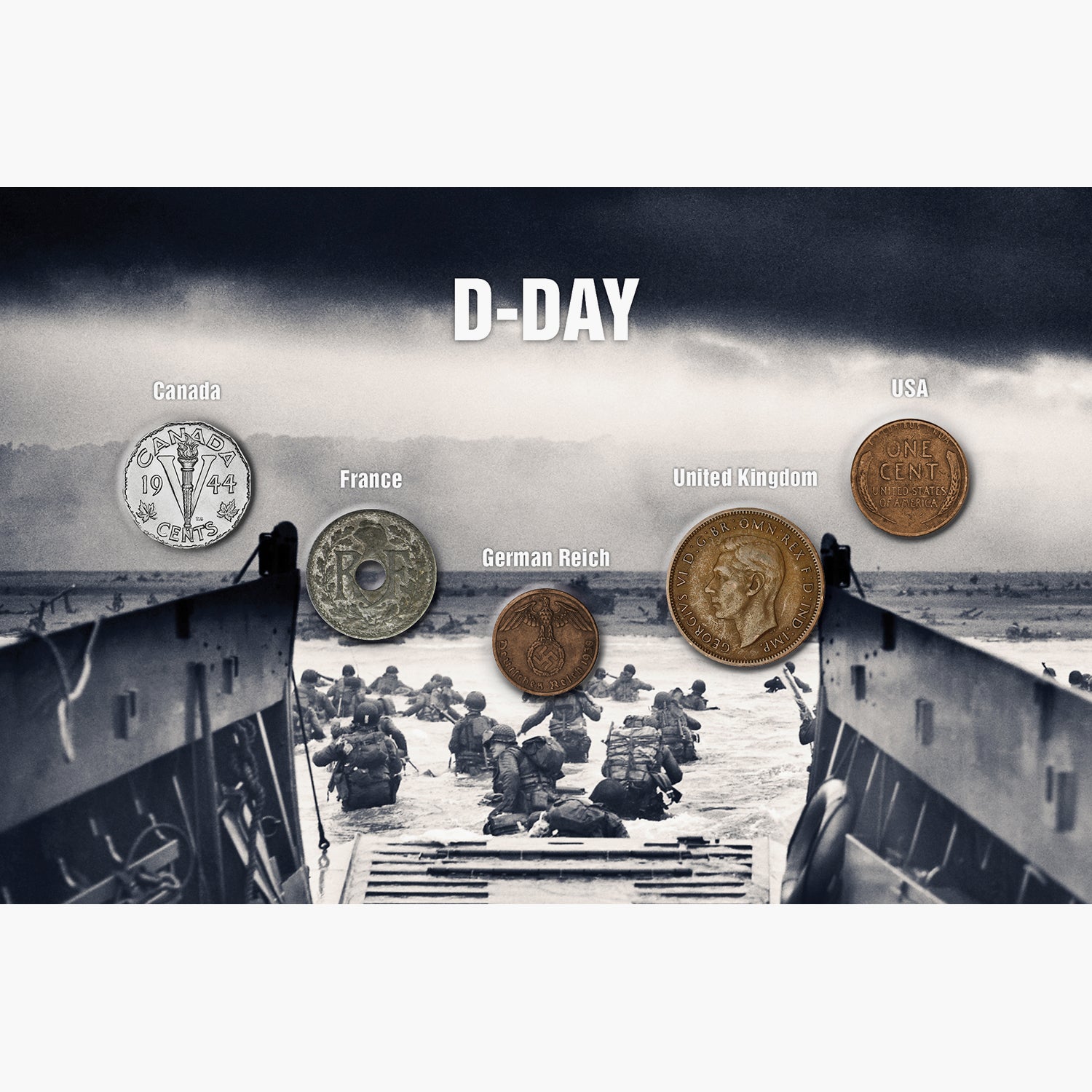 D-Day 5 コイン ヒストリー コレクター セット